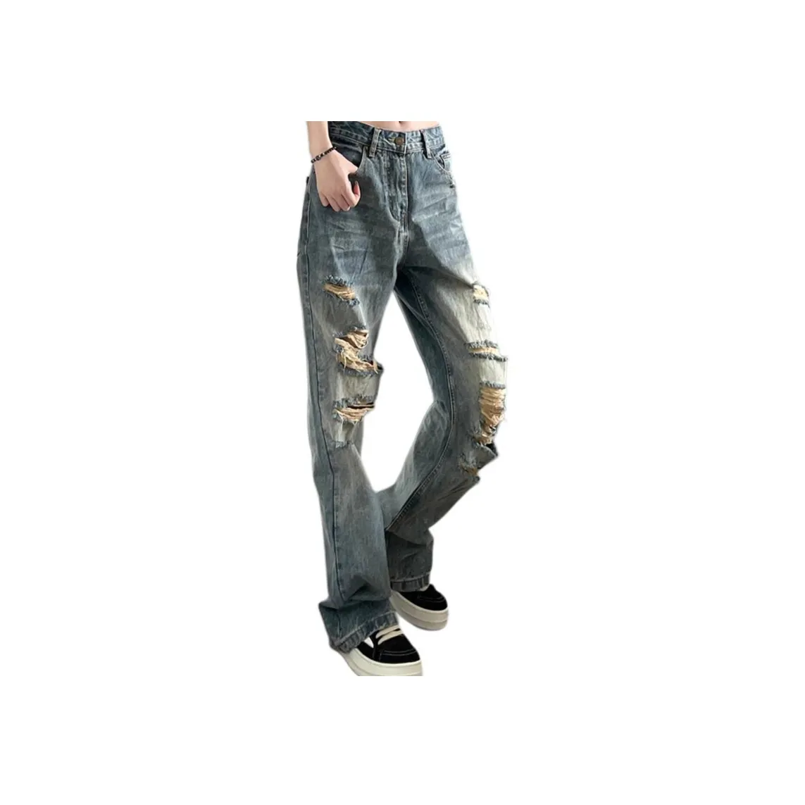 CORNILOT Джинсы Унисекс Винтаж Синий