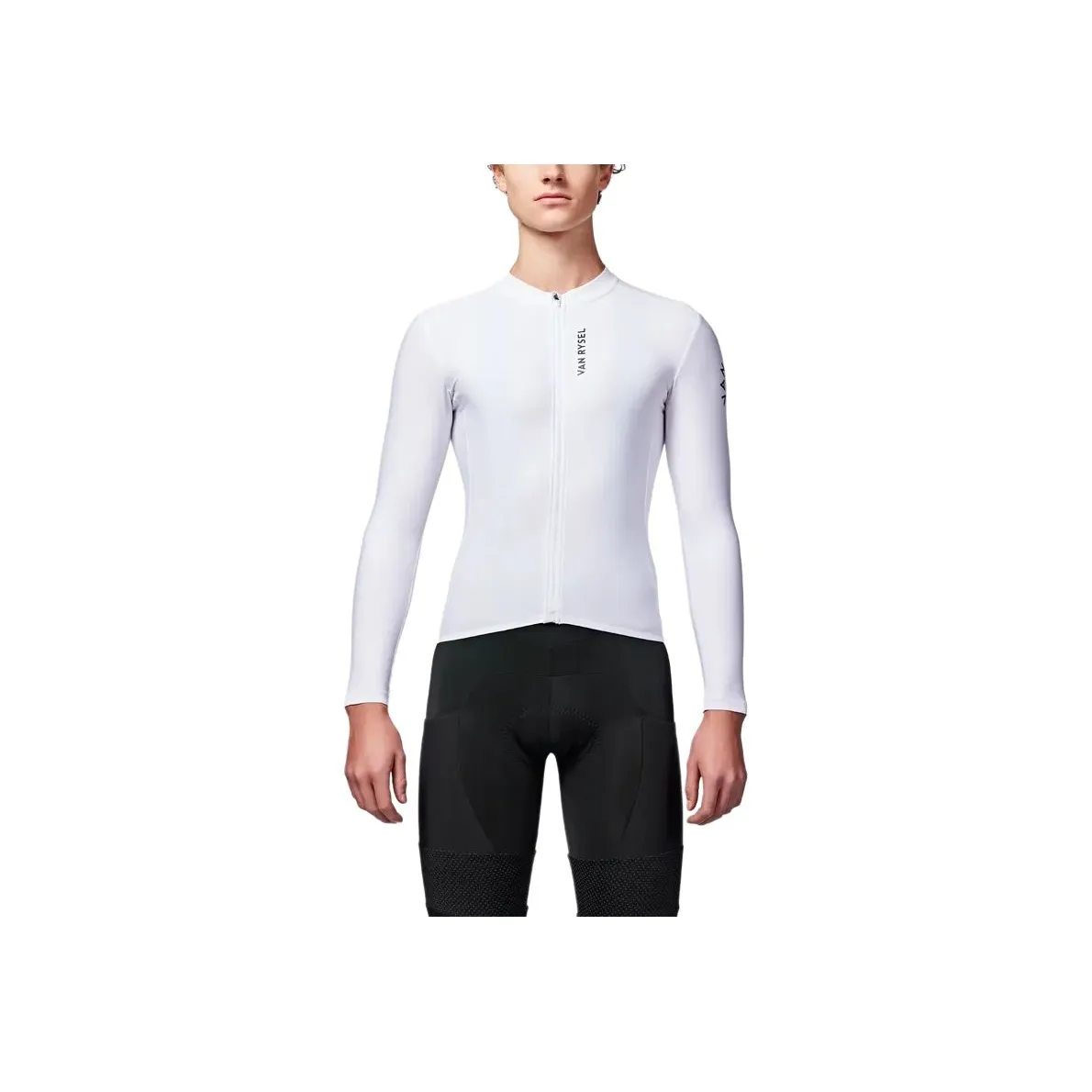 DECATHLON VAN RYSEL Racer Cycling Clothing Unisex Snow/Smoky Black