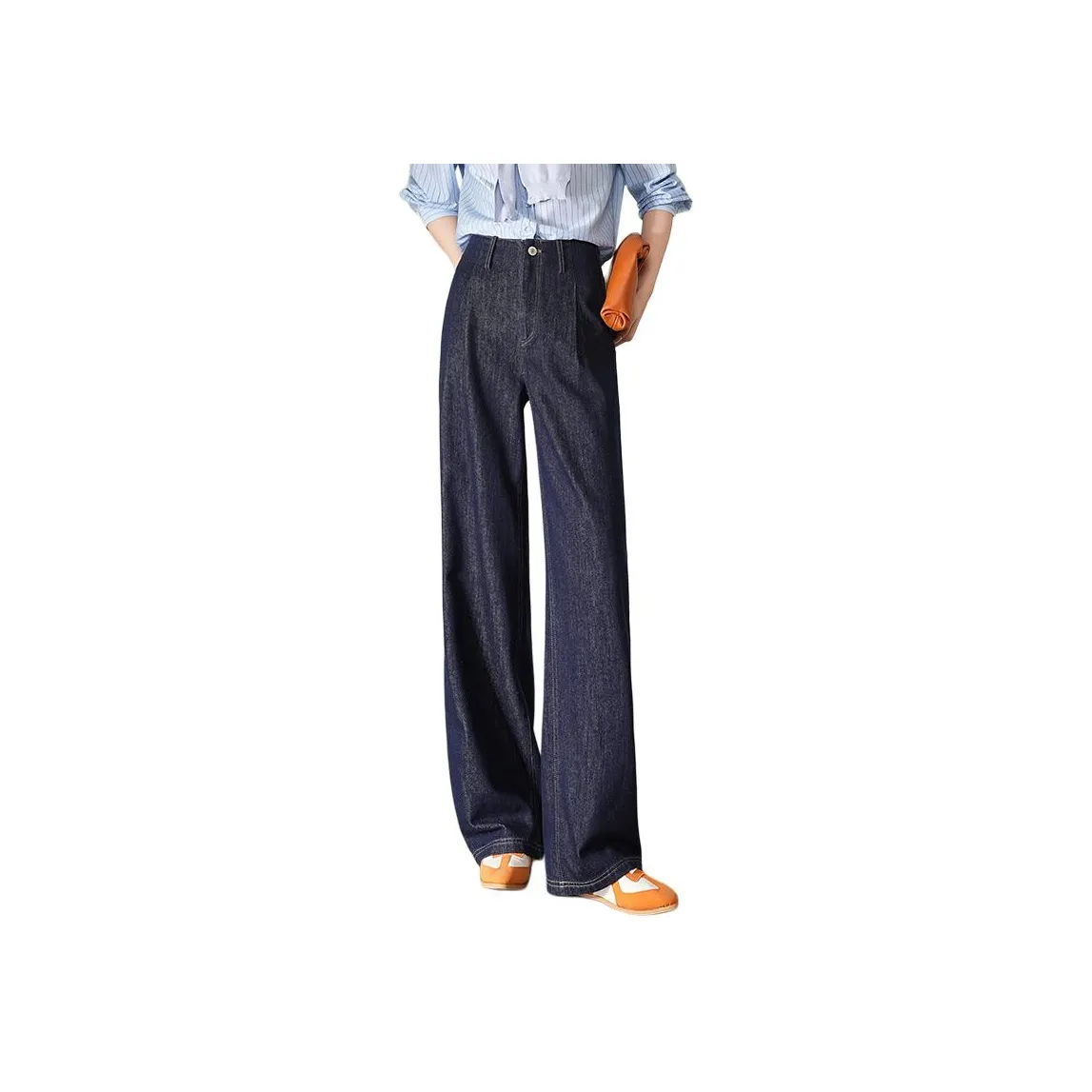 LOUISY AO Джинсы Женские Темно-синий