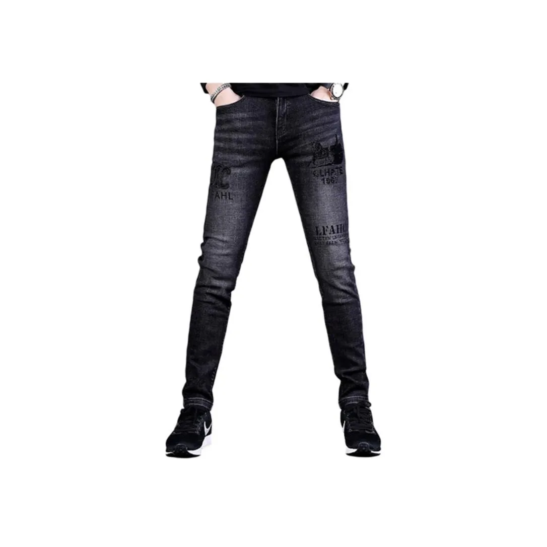 OGQG Черные Мужские Джинсы