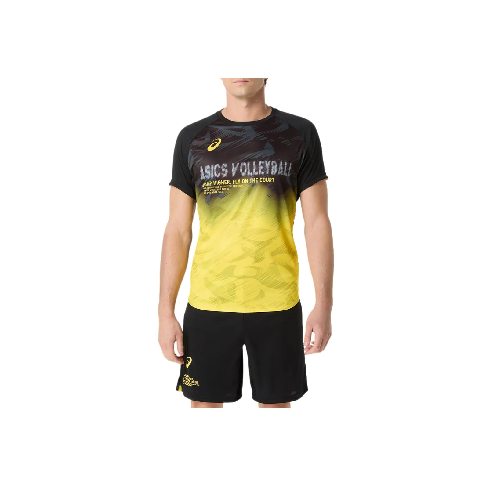 ASICS PERFORMANCE BLACK Ярко-желтый Мужские T-рубашки