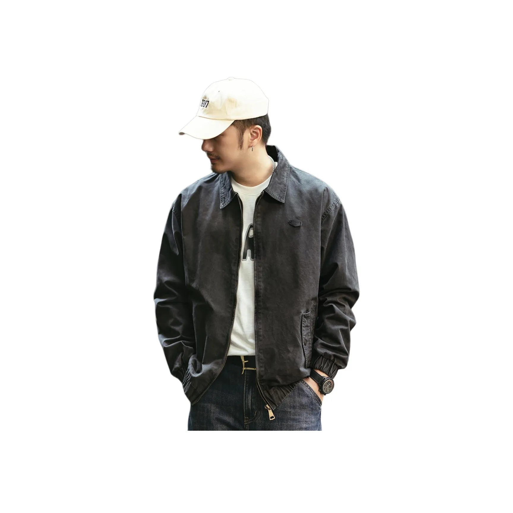 GELANLU Куртка Унисекс Темно-Серый