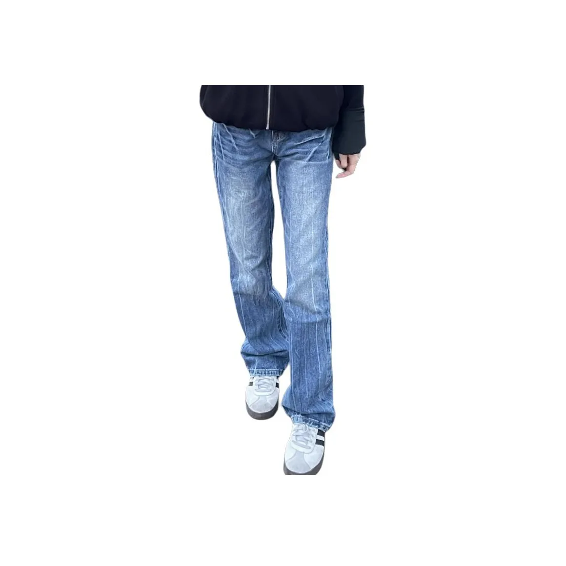 XUJIA Винтажные синие мужские джинсы