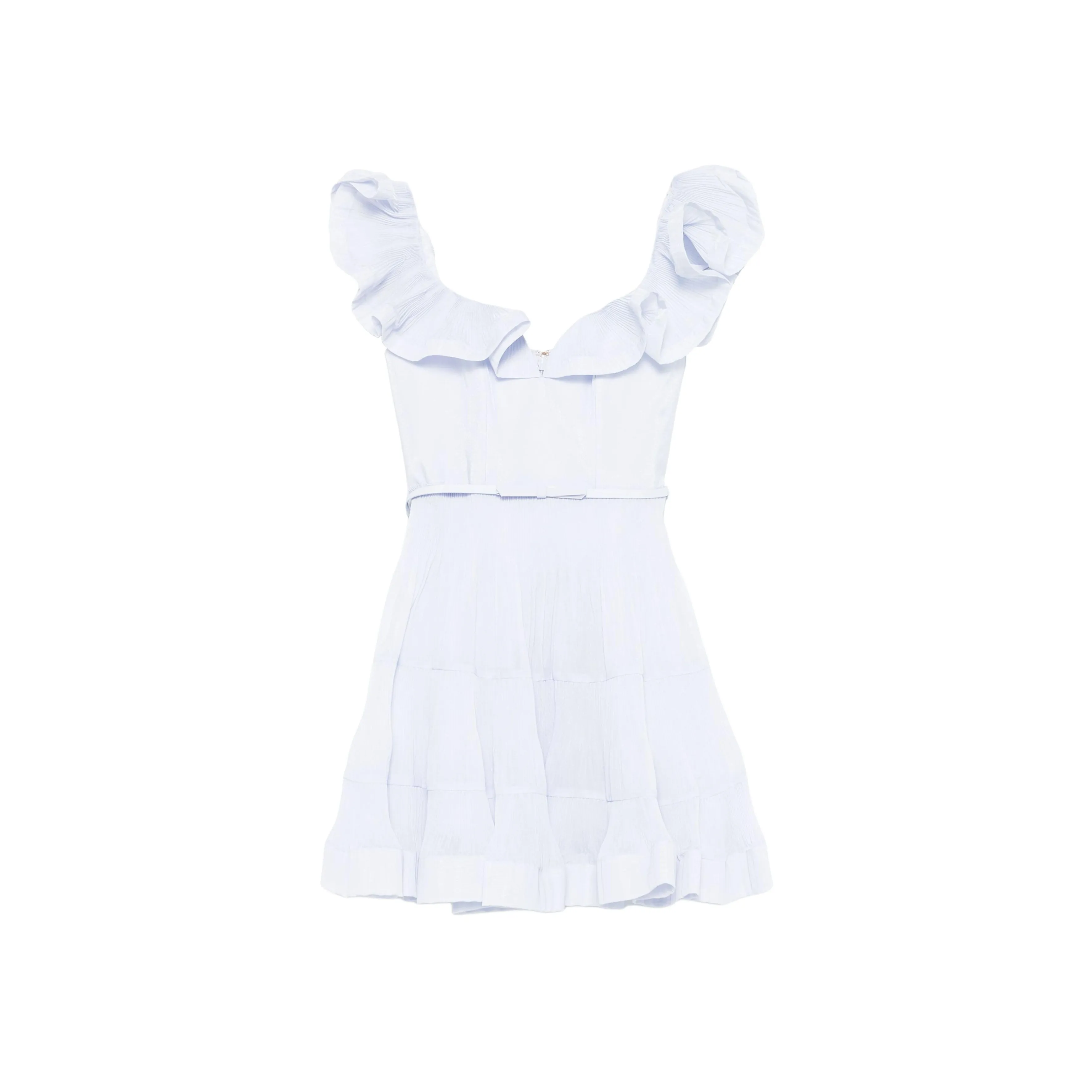Zimmermann Pleated Frill Mini Dress