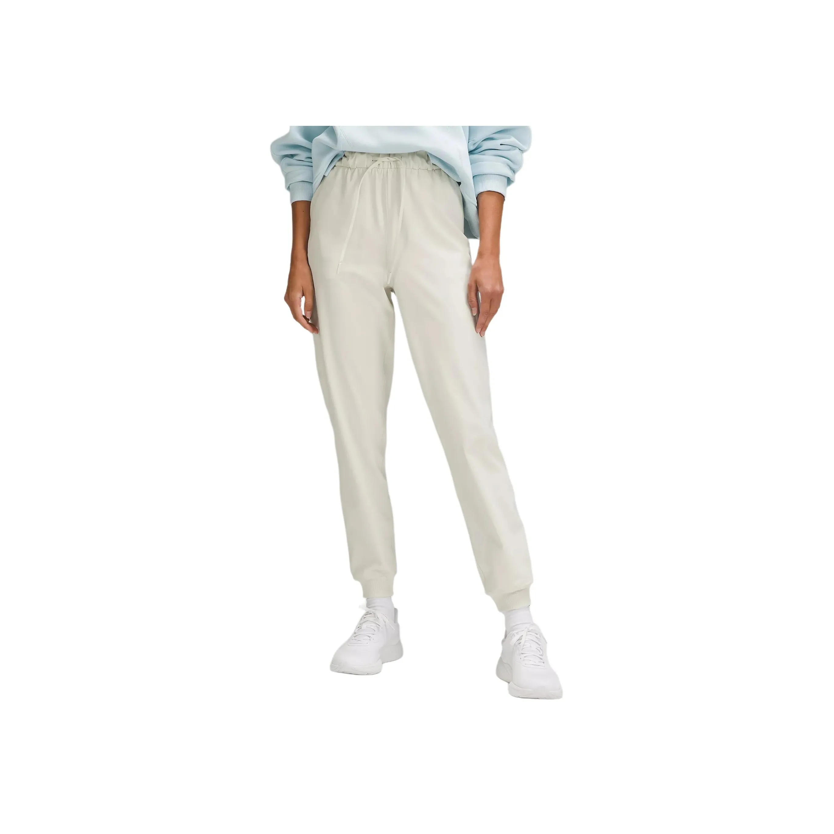 lululemon Эластичные HIGH RISE Jogger Длина Вязаные Тренировочные Брюки Женские