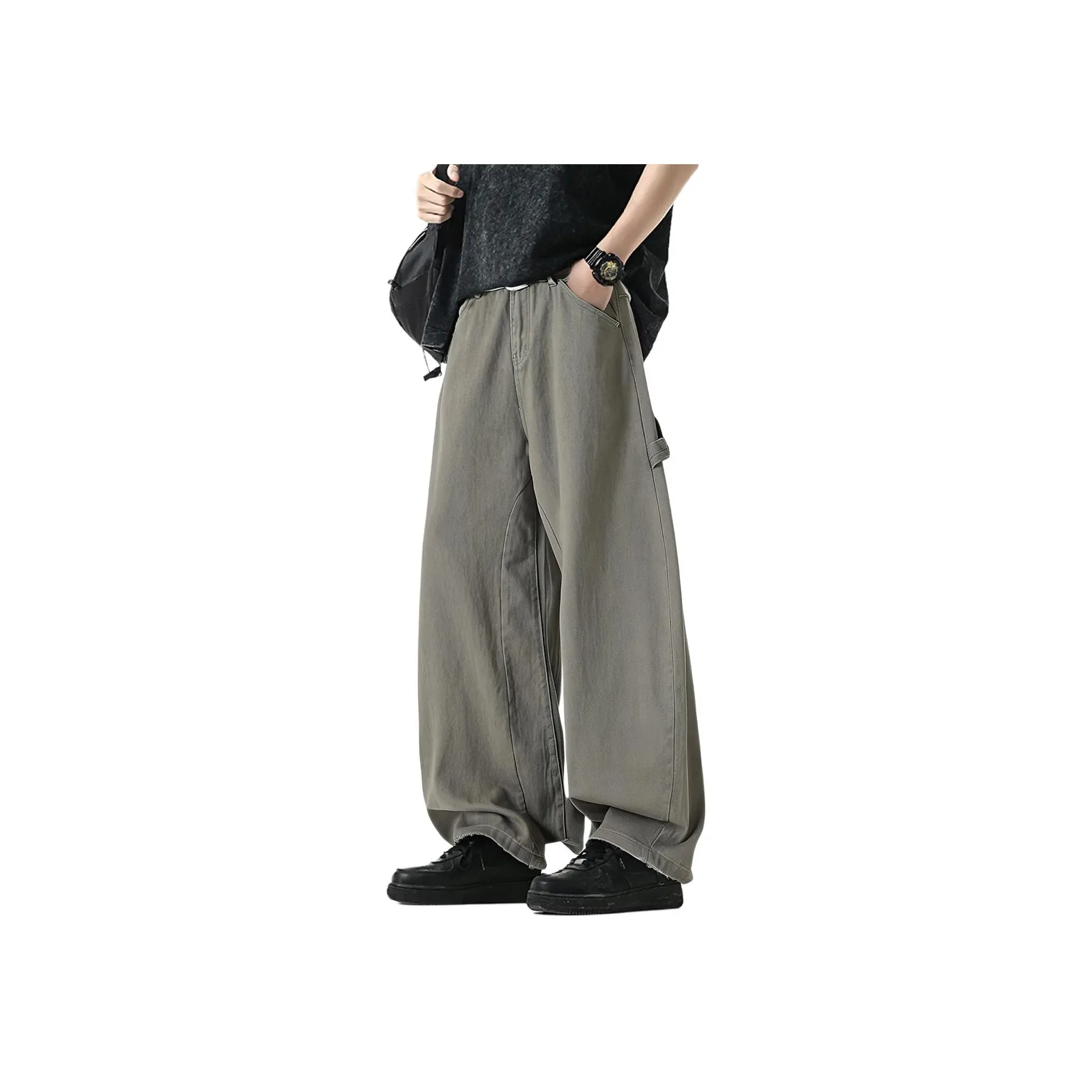 COPICVEN Jeans Unisex Coffee