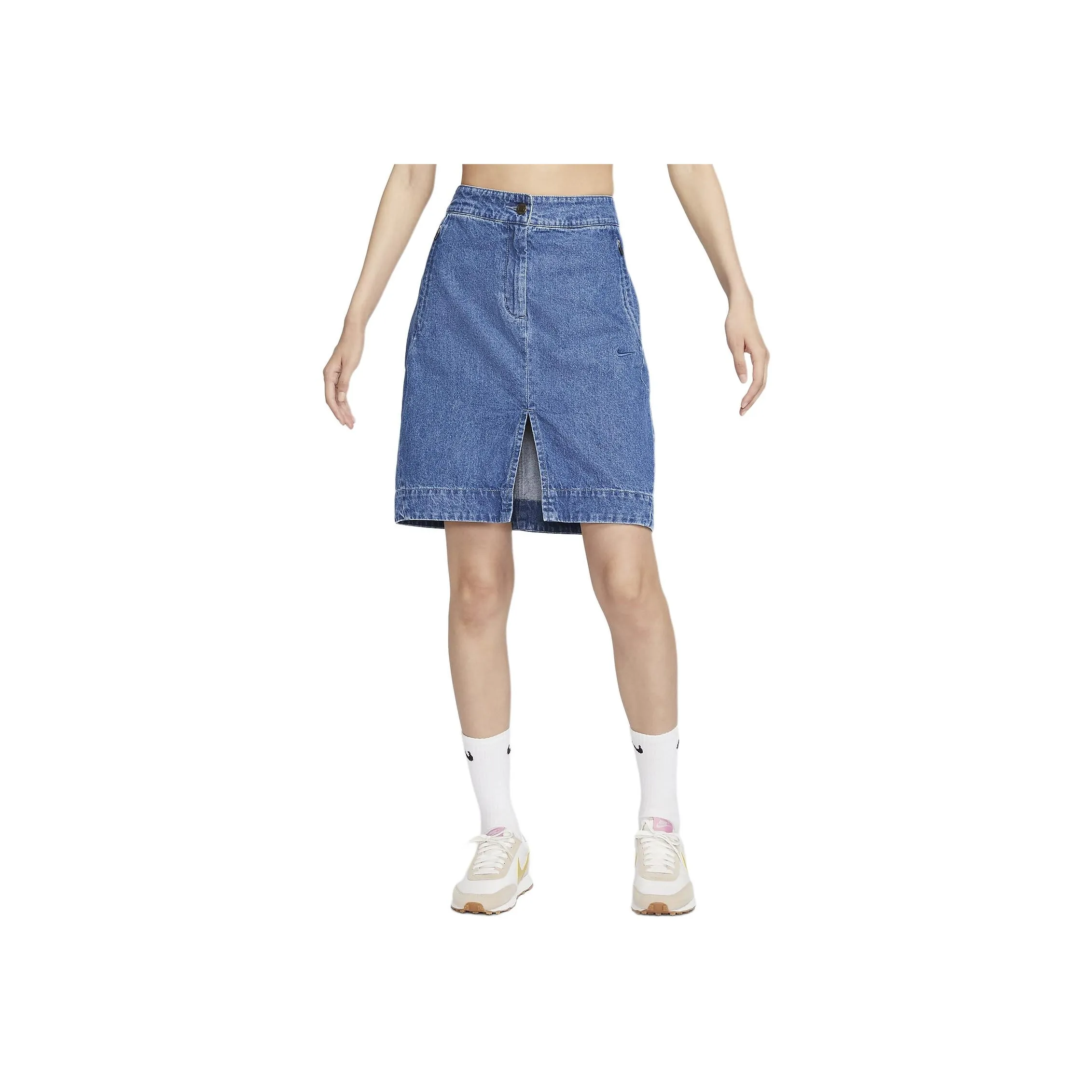Nike Sportswear Denim Short Skirts Women's Medium Blue