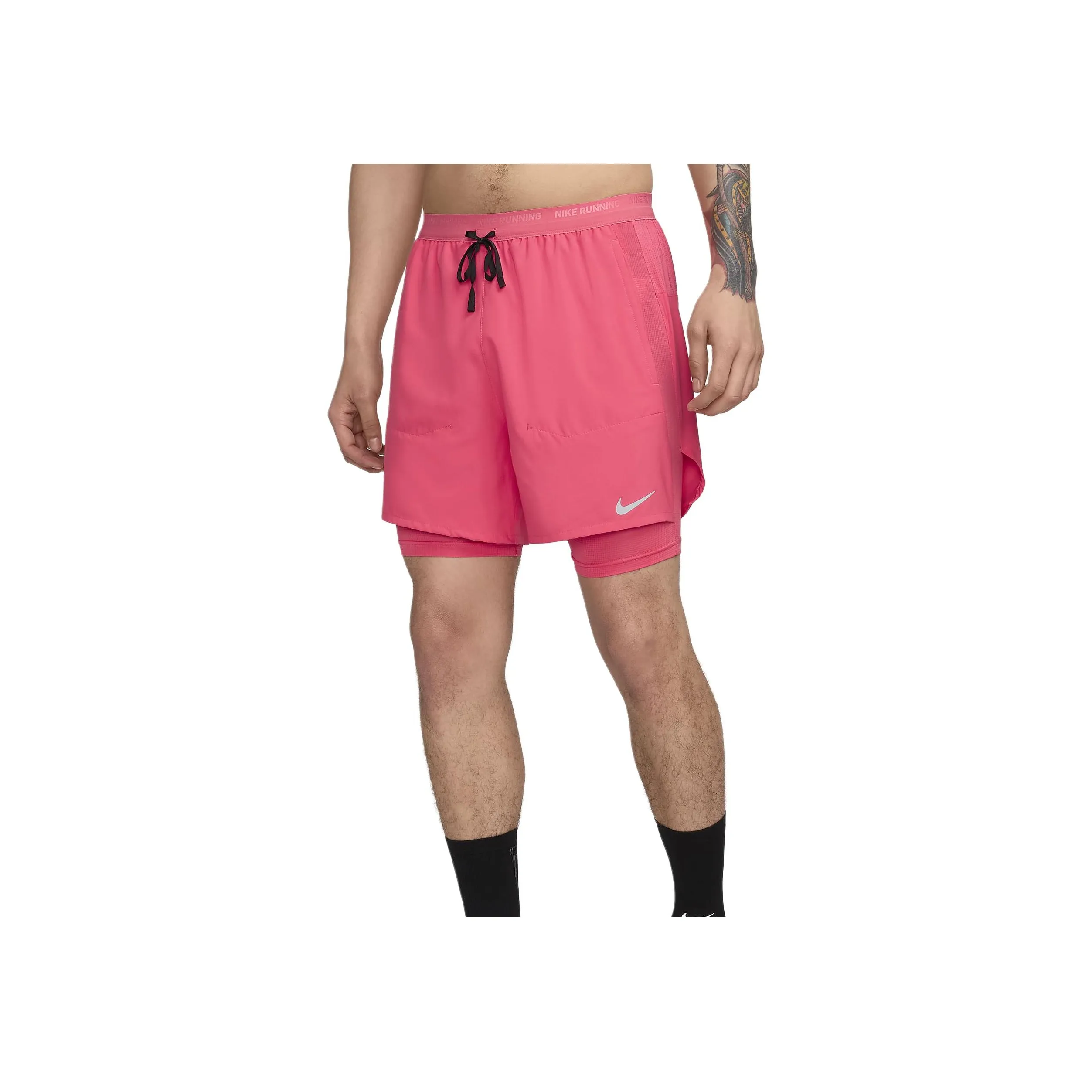 nike Мужские Dri Fit 13cm Прибл.Hybrid Беговые Шорты Повседневные Шорты Мужские Астра Розовый