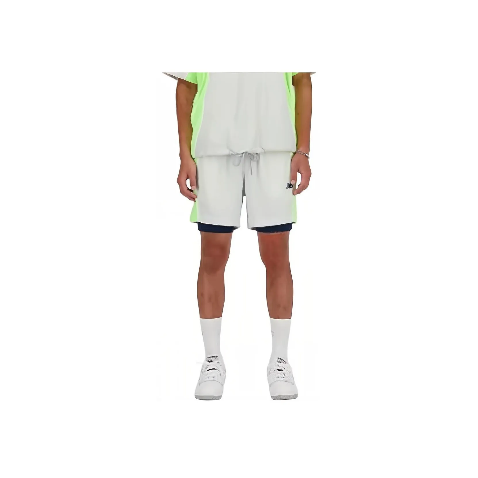 New Balance Hoops On Court Повседневные шорты Мужские Серые