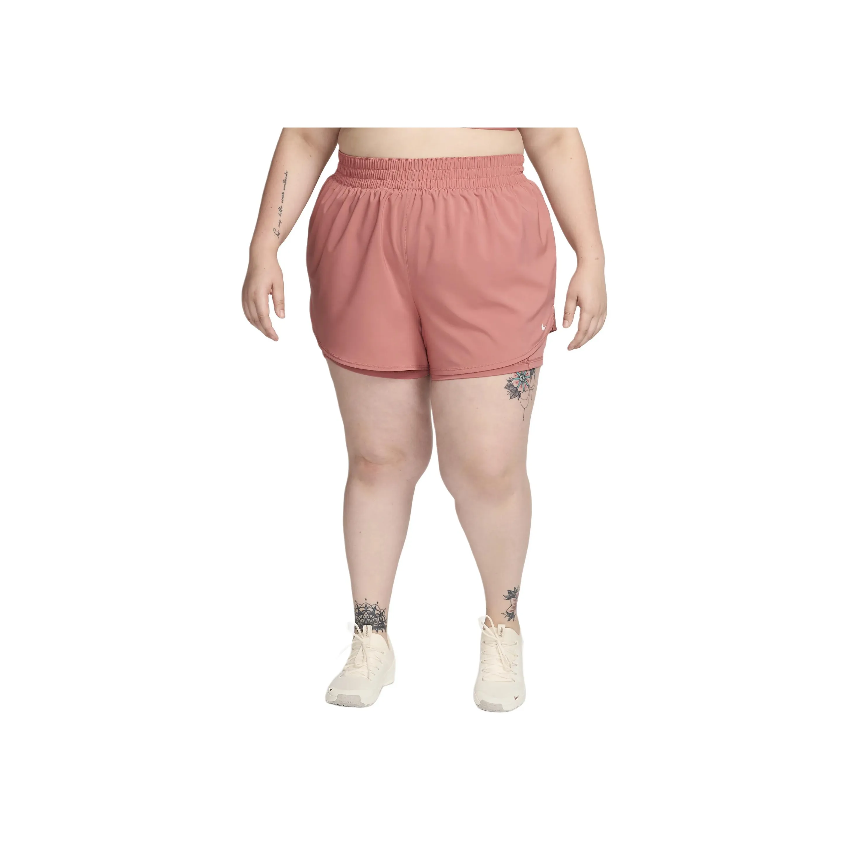 Nike Dri FIT One Women's High Waisted 3' 2 in 1 Shorts Plus Size