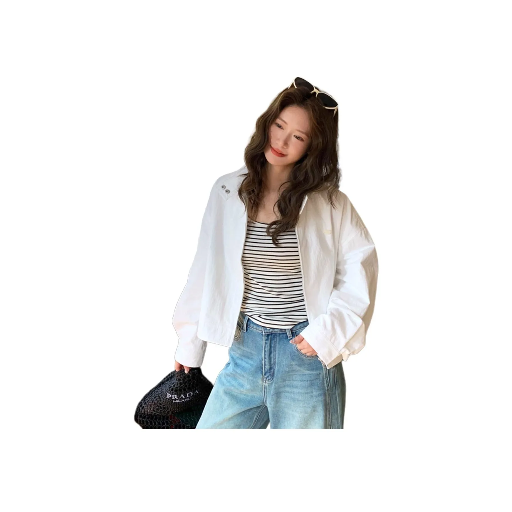 NANING9 Белый Женские Куртки