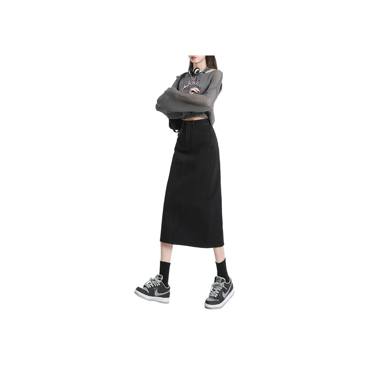 Concubine Zhu Denim Long Skirt Women's
