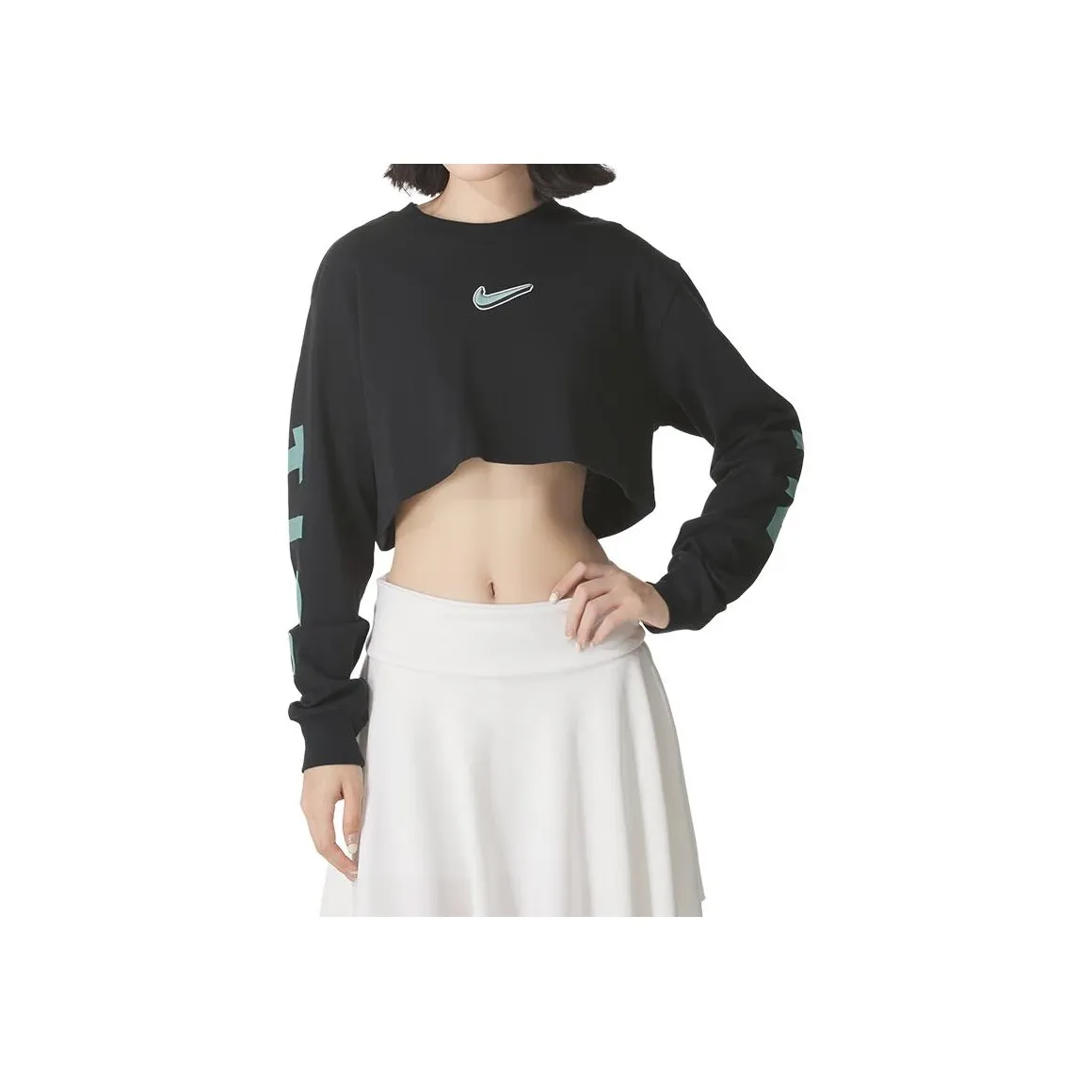 nike Черные Женские T-рубашки