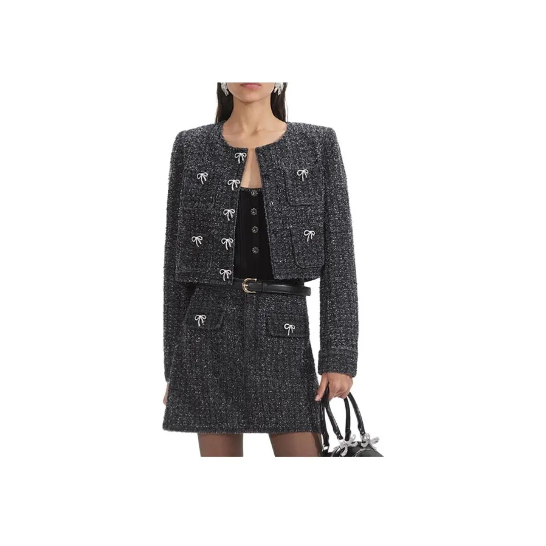 Self portrait Jackets Coats Women's Classic Black