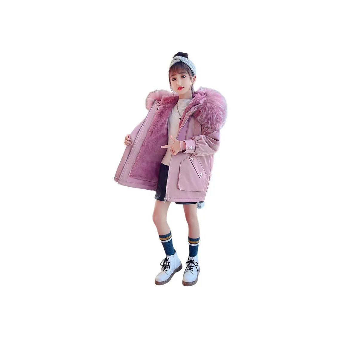 Your Royal Highness Хлопковый пуховик Розовый Подростки