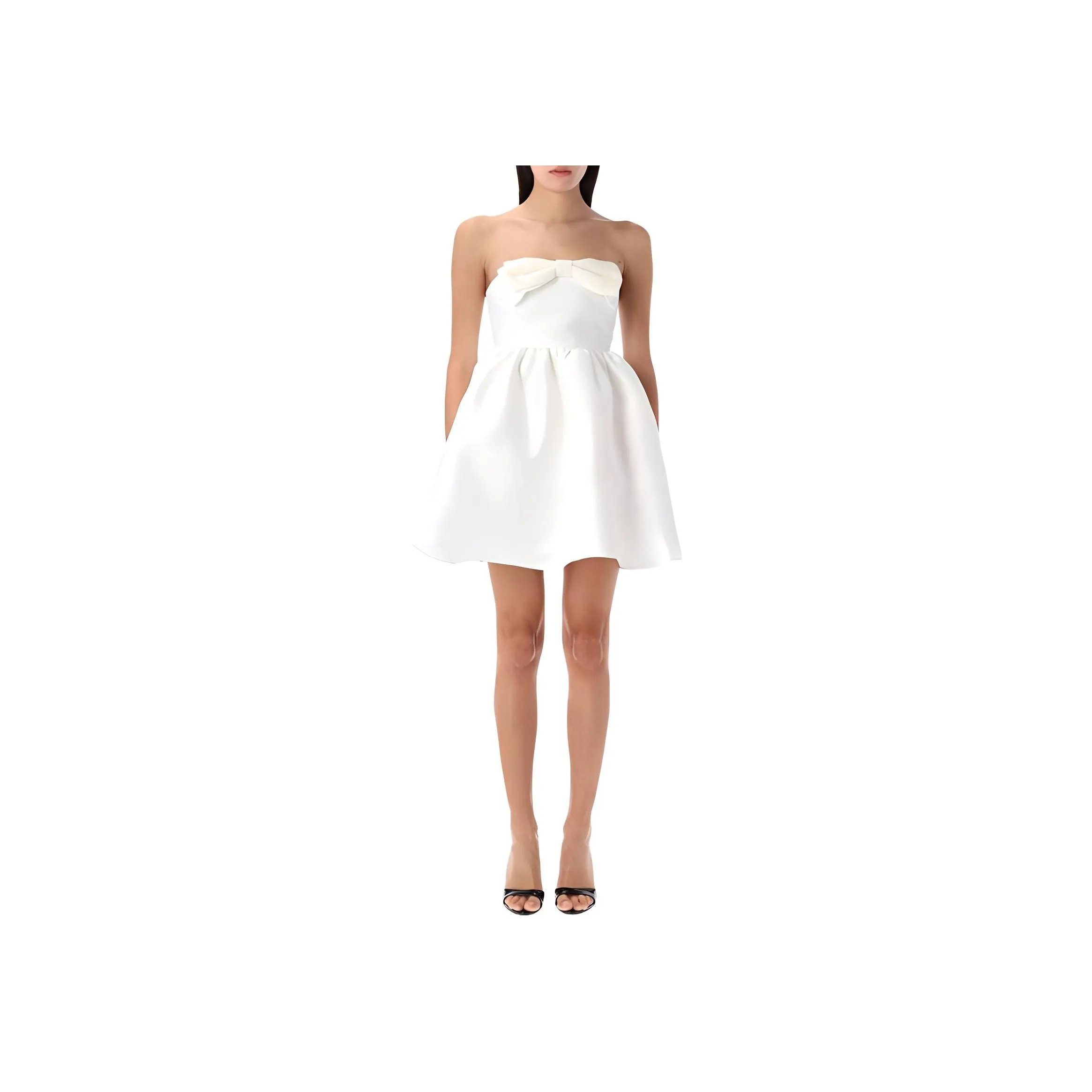 Self portrait Taffeta Bandeau Mini Dress