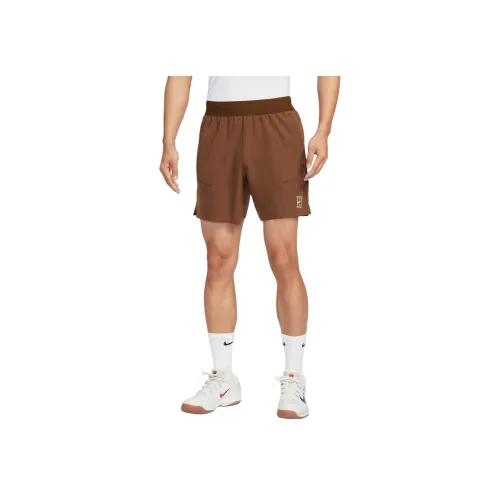 NIKE Корт Какао/Белый Мужские Теннисные Штаны