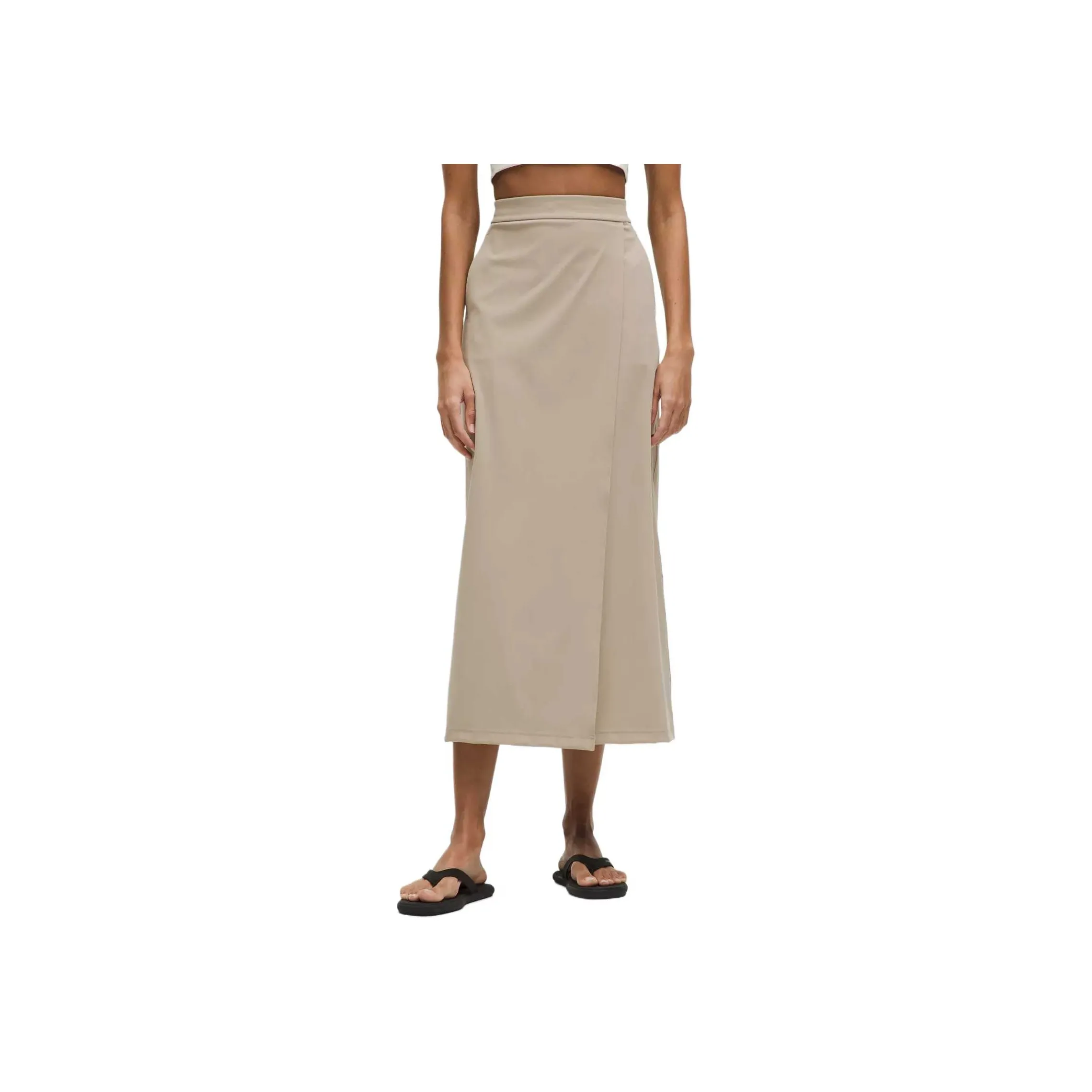 Lululemon Daydrift Casual Long Skirt Women's Sheer Oak