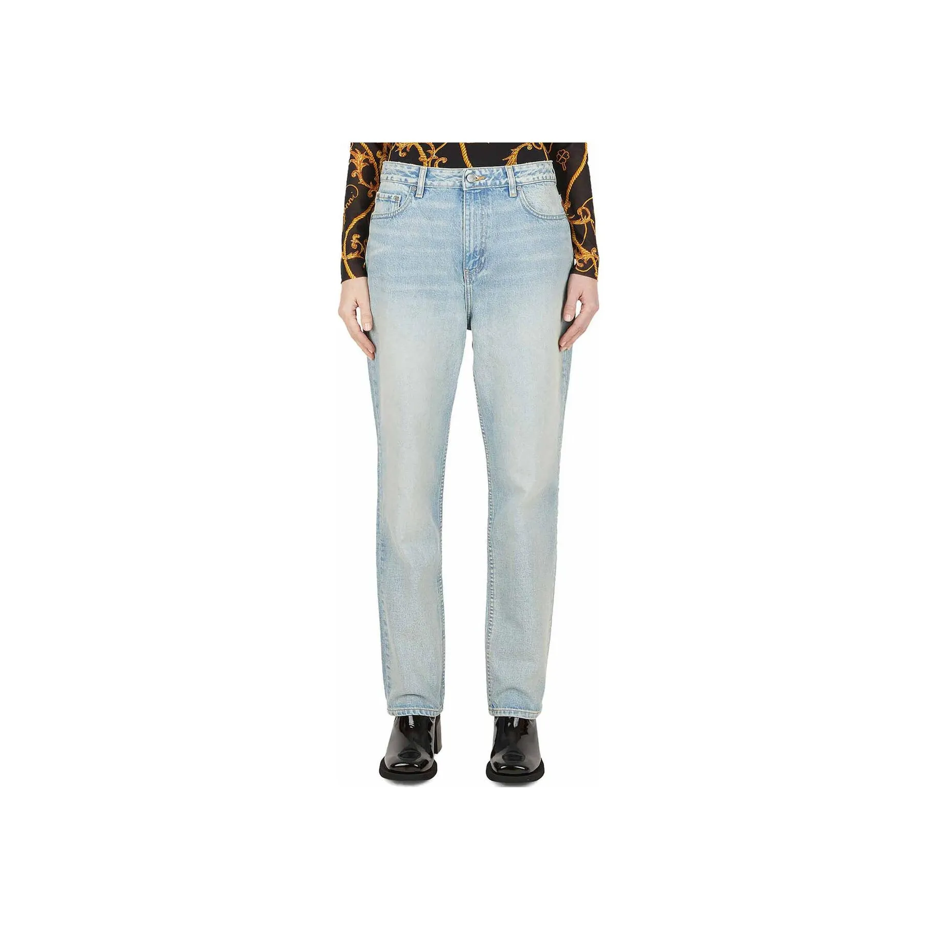 GANNI Светло-синие Женские Джинсы