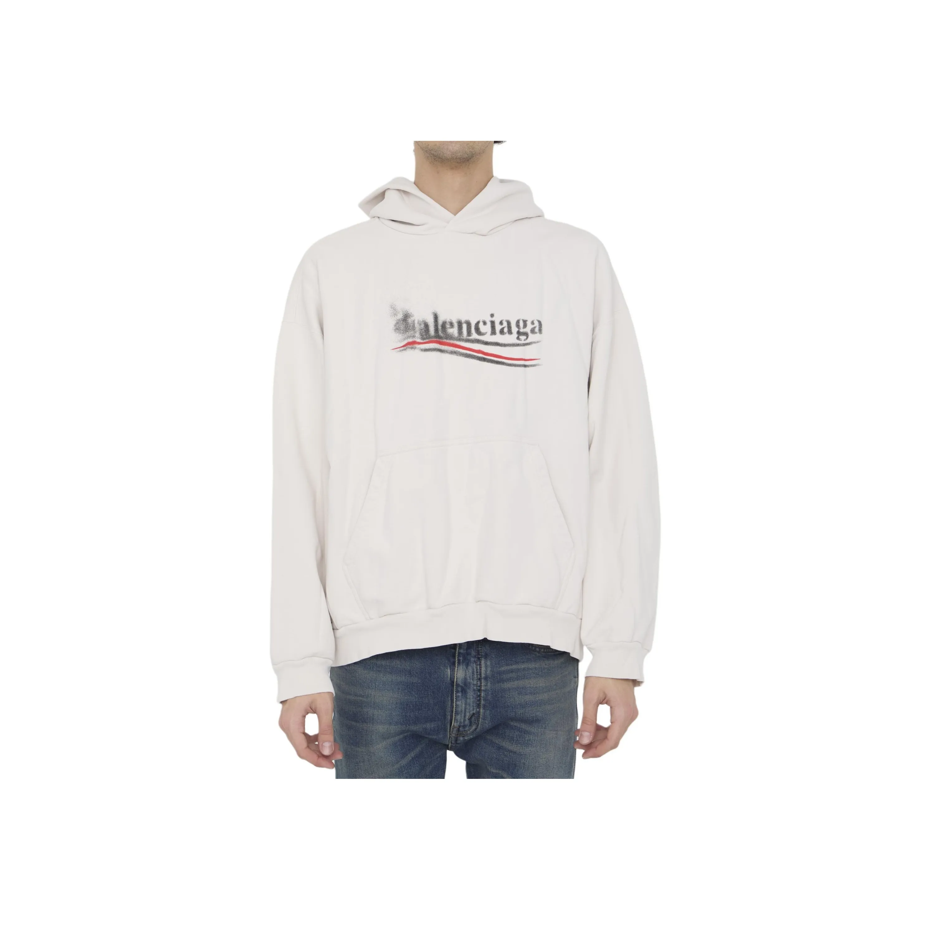 Balenciaga Logo Printed Hoodie