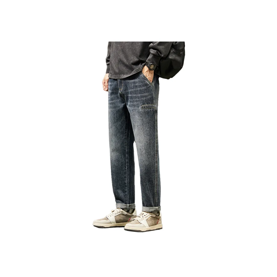 FASTFISH Jeans Men's Blue