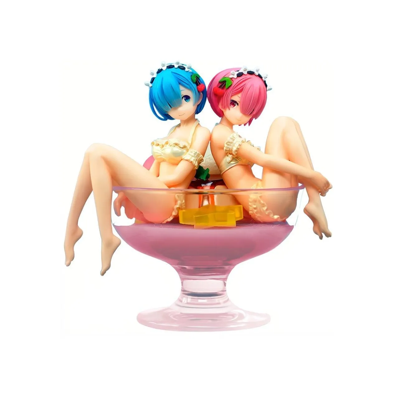 BANPRESTO Rem Glass Factory Zero Starting Life In Another World Tiramisu Glass Rem Bonus Gift Scale Figures