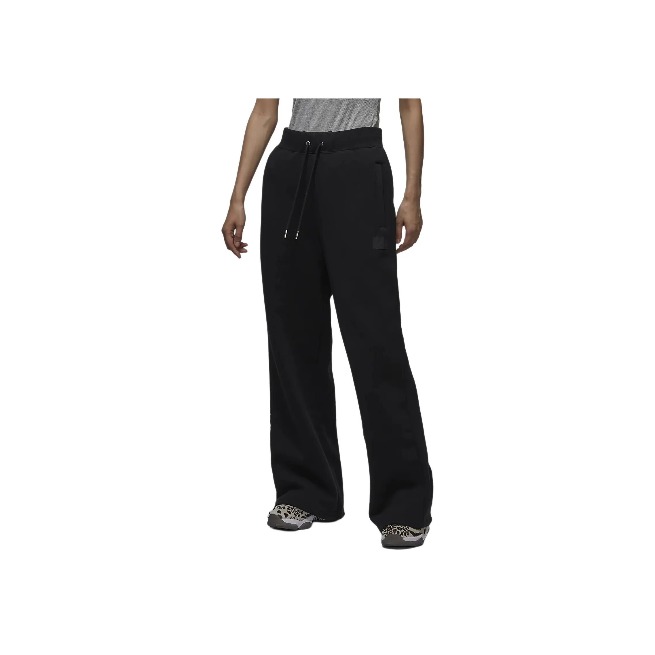 Jordan Flight Fleece Knitted Sports Pants Women's Black