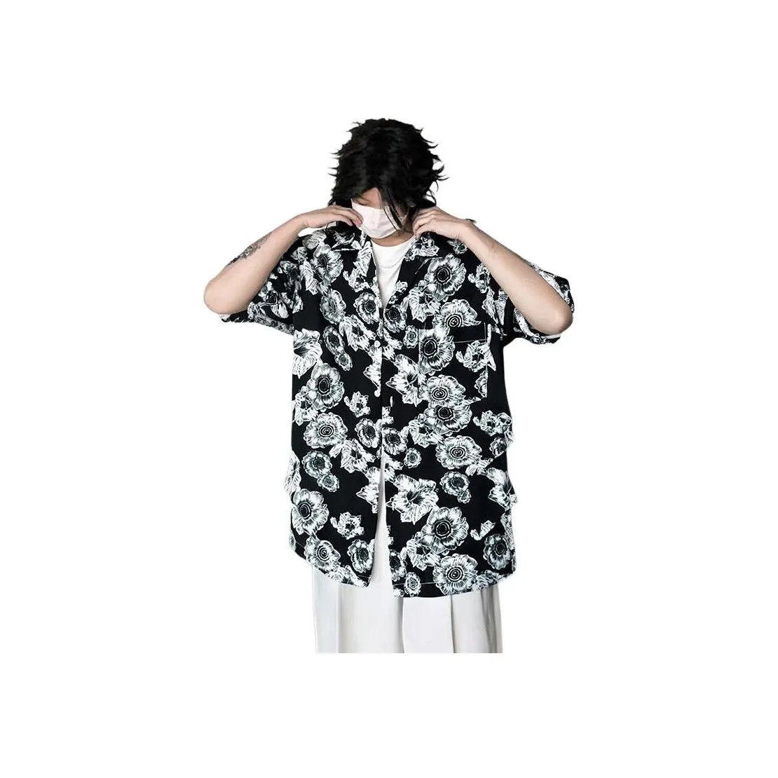 YEARNED Черная Унисекс Рубашка