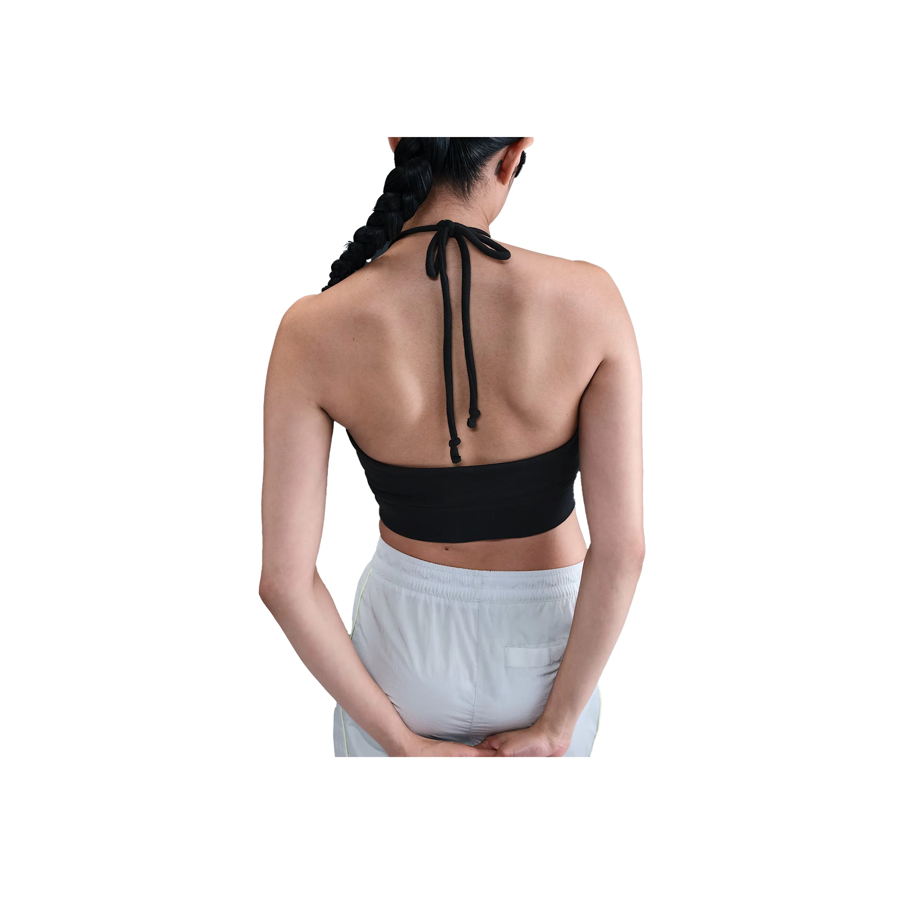 Nike Sportswear Chill Terry Cropped French Halter Camisole Women's Black