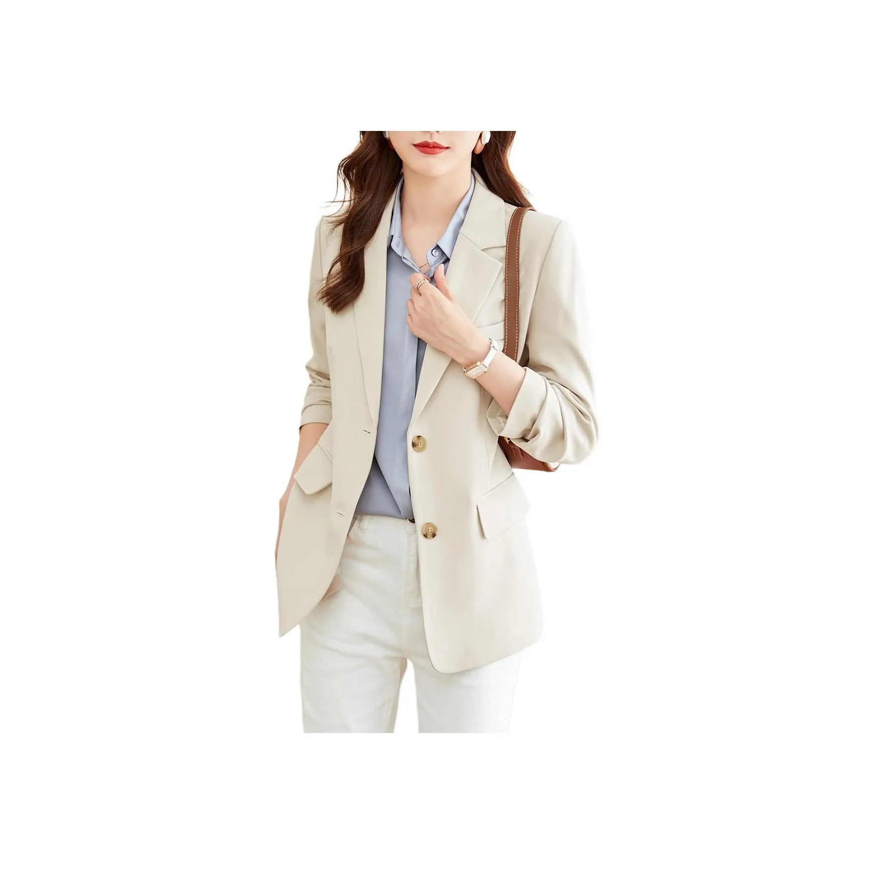 TERRE BLEUE Business Suit Women's Ecru