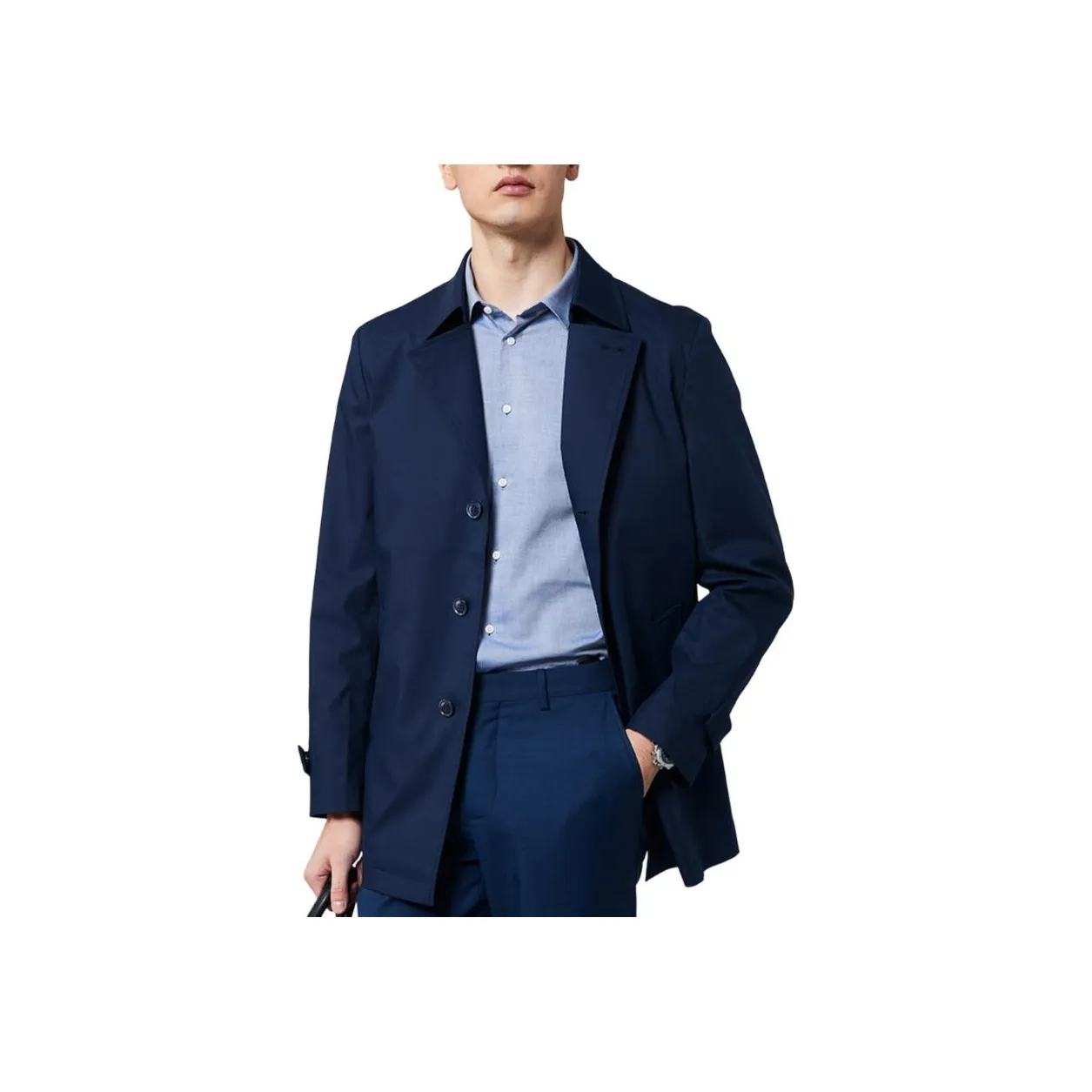 Francesco Totti Тренчкот Мужской Темно-синий