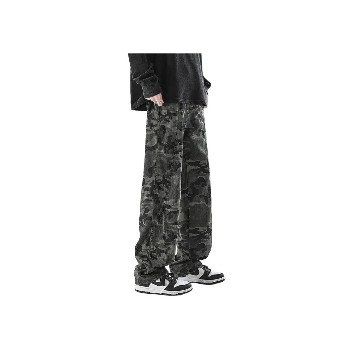 COPICVEN Jeans Unisex Camouflage