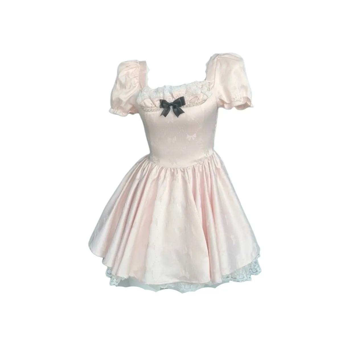 KEAB Короткий рукав Платье Женское Розовое