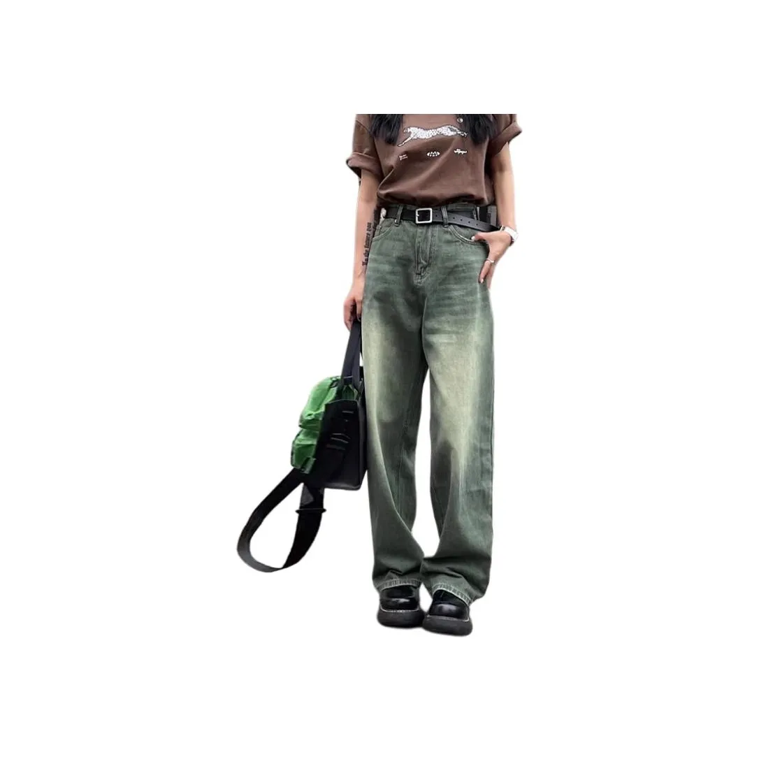 BELOVED STARRY Зеленый Женские Джинсы