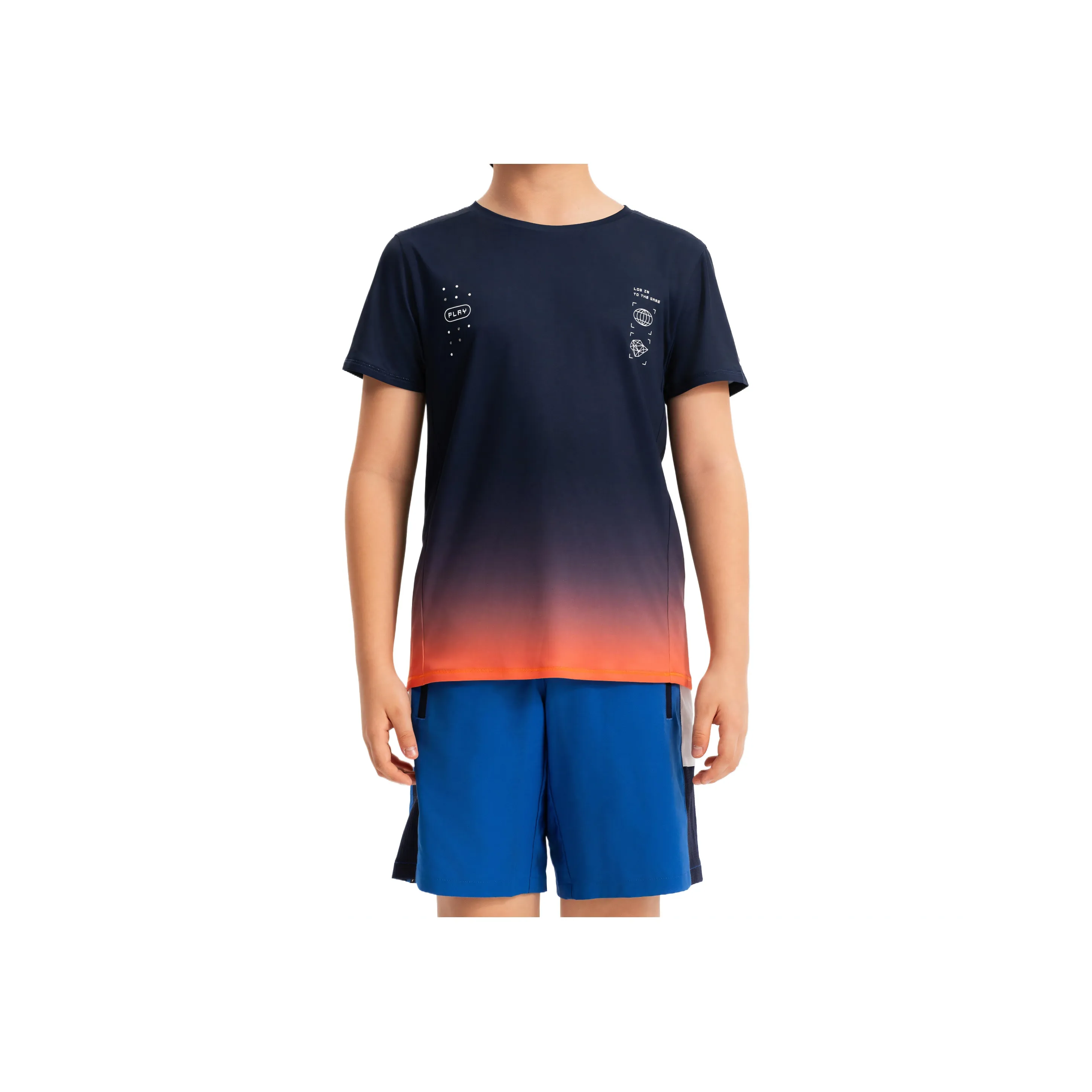 DECATHLON Kalenji T-рубашка темно-синяя для детей 3-7 лет