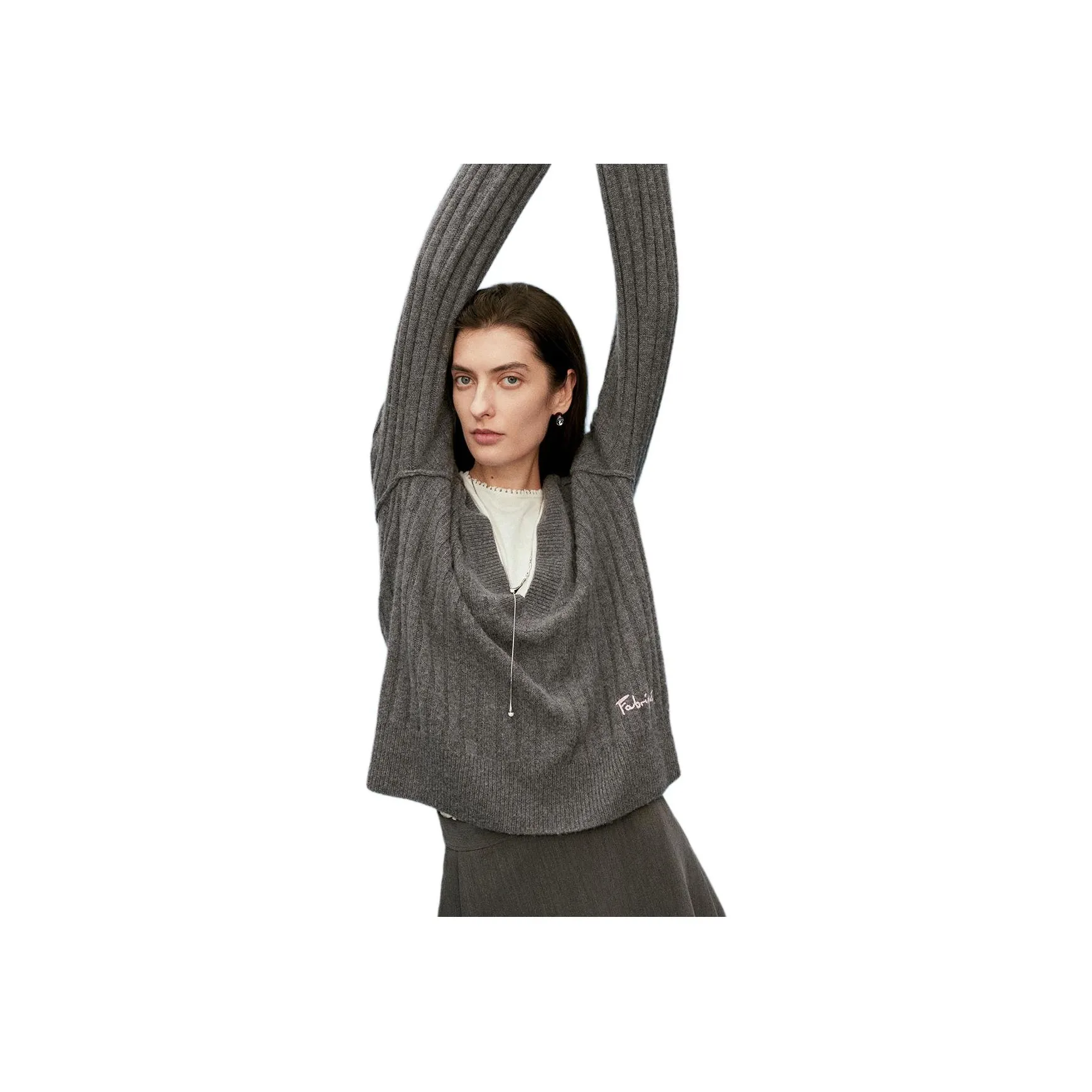 FABRIQUE Серый Женские Свитера