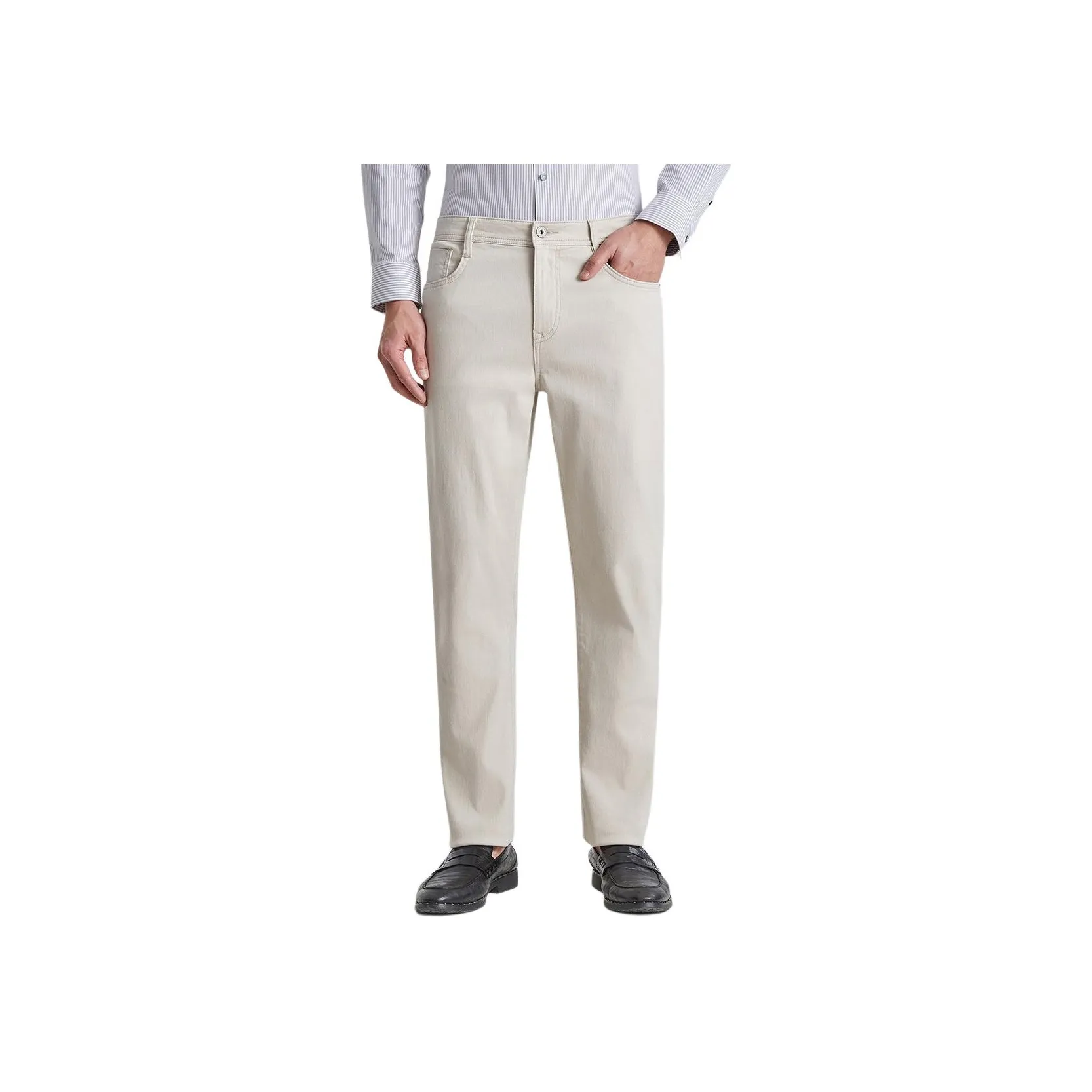 LESS IS MORE SS25 Jeans Men's Beige Yellow