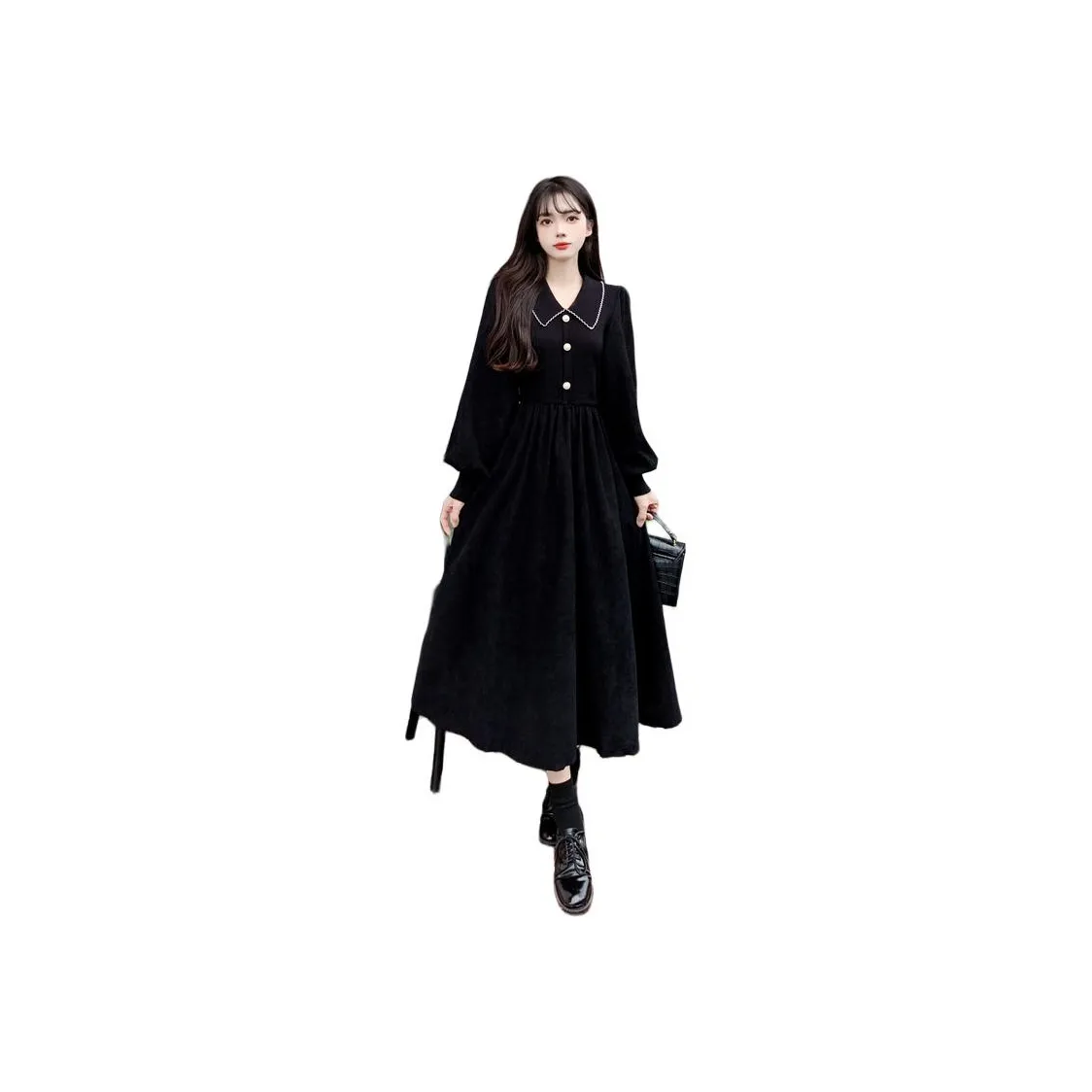 Pear 99 Длинное платье с длинными рукавами женское