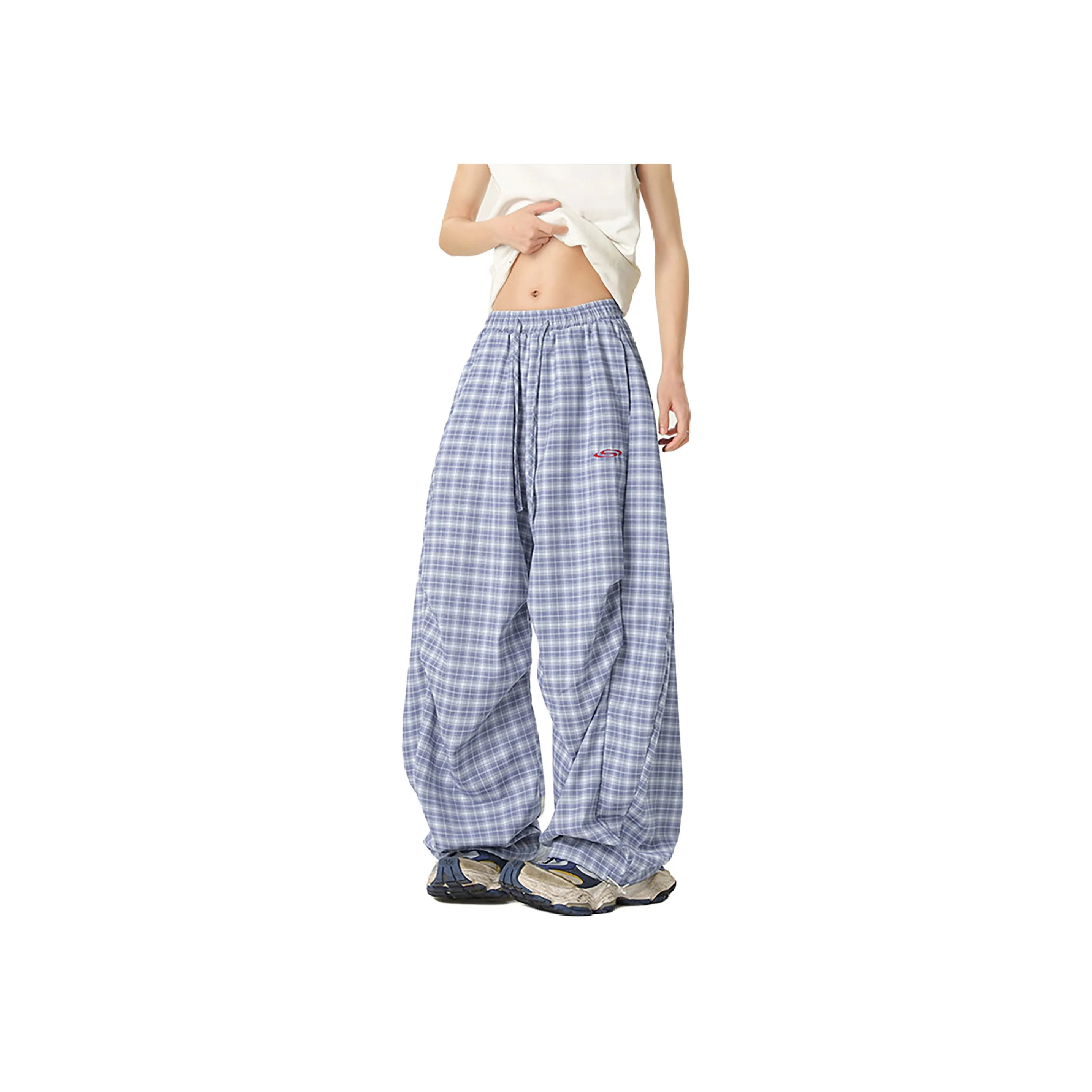 Ang2 Stu Casual Pants Unisex Blue