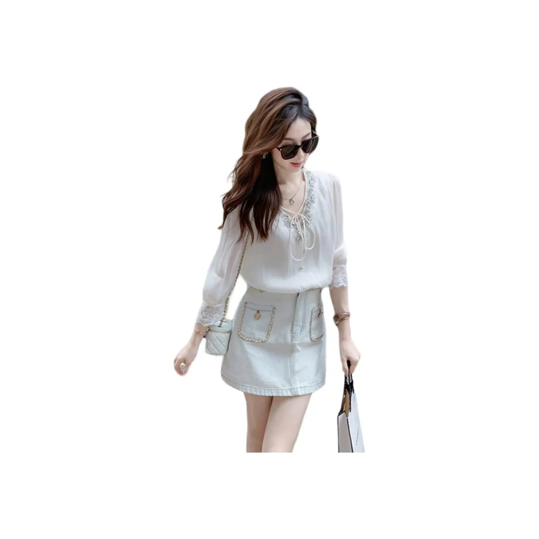 Fish rabbits Абрикос Женские Рубашки