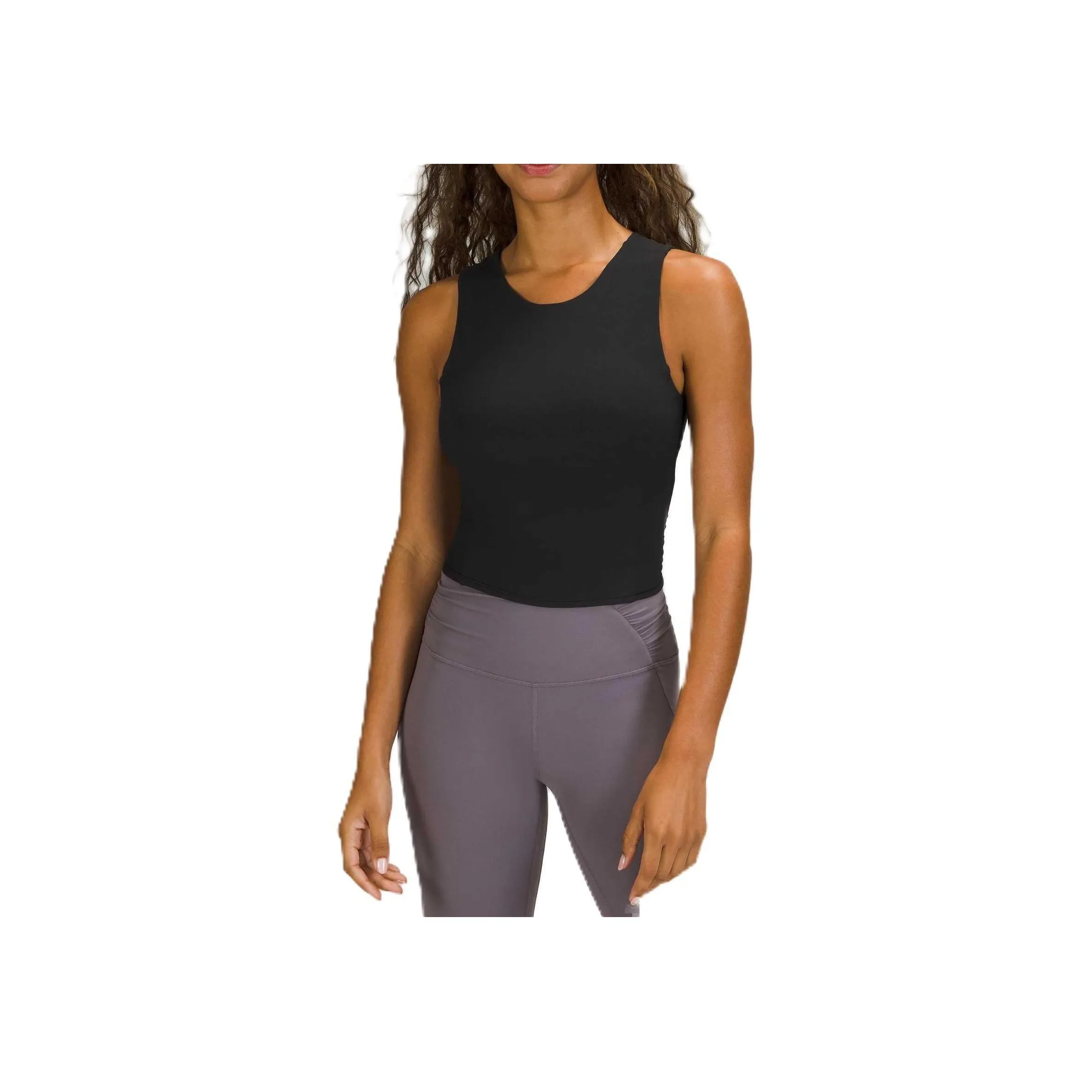 Lululemon Nulu Twist Back Sport Vests Women's Black