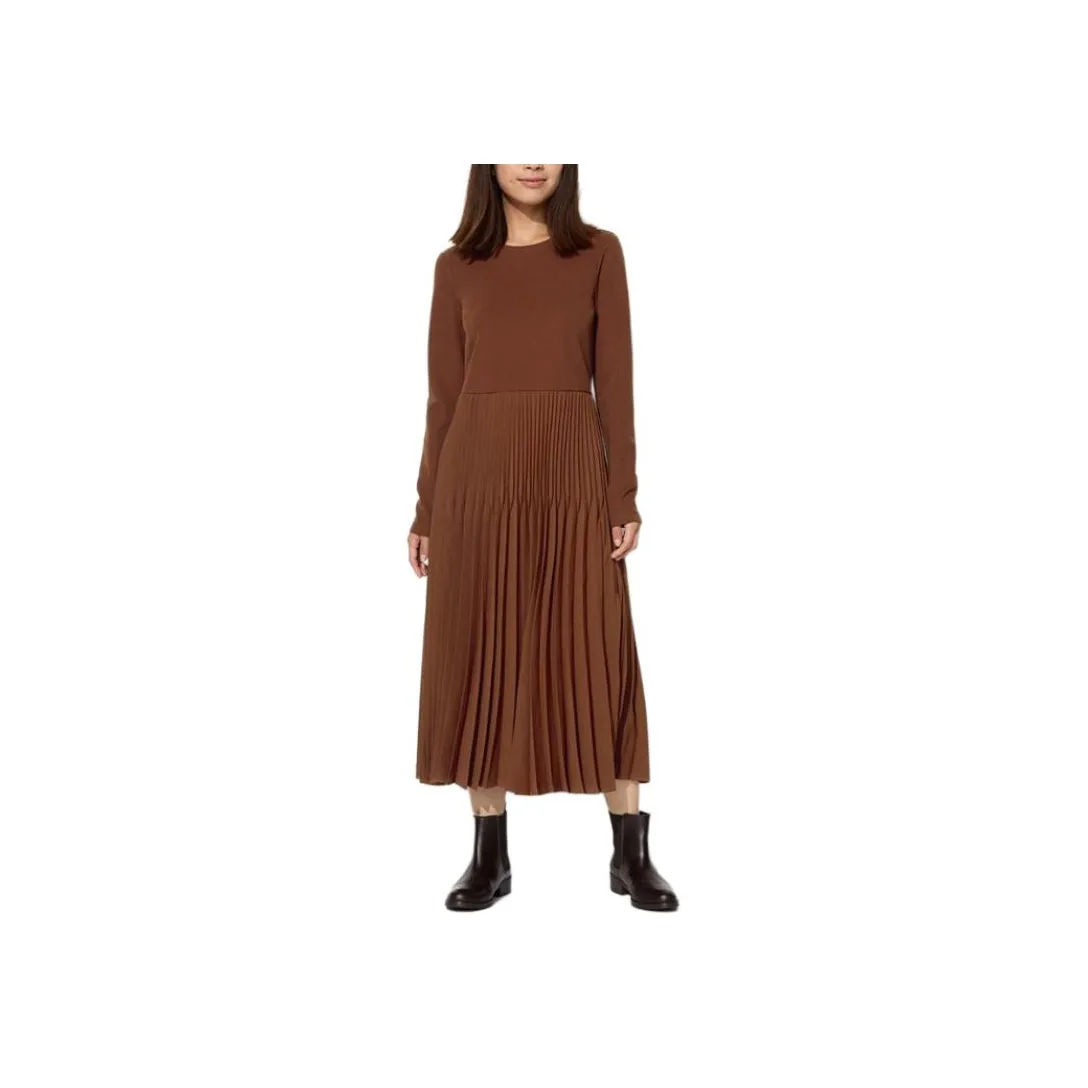 UNIQLO Long Sleeved Dress Women's Umber