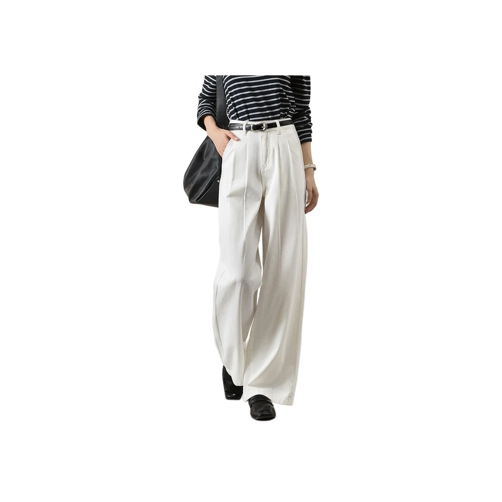Mo Han Yi Mei Jeans Women's White