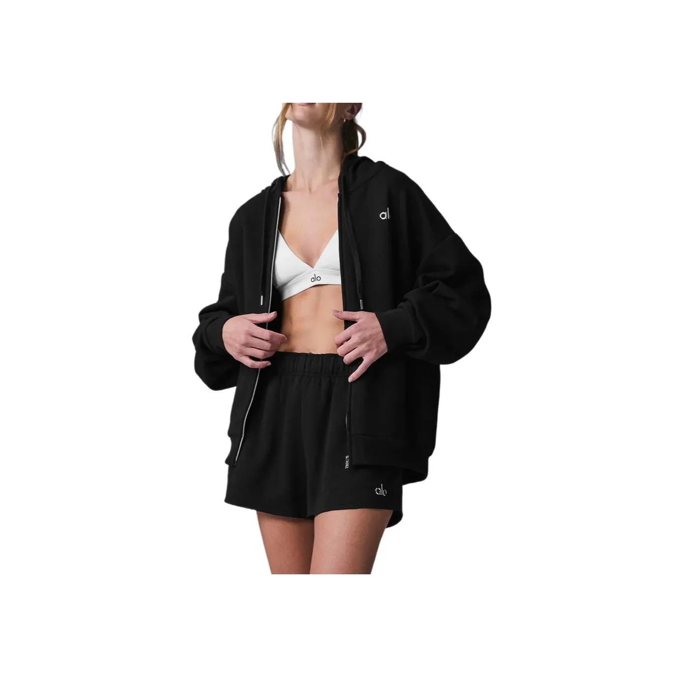 Alo Yoga Accolade Full Zip Hoodie Sweatshirt Women's