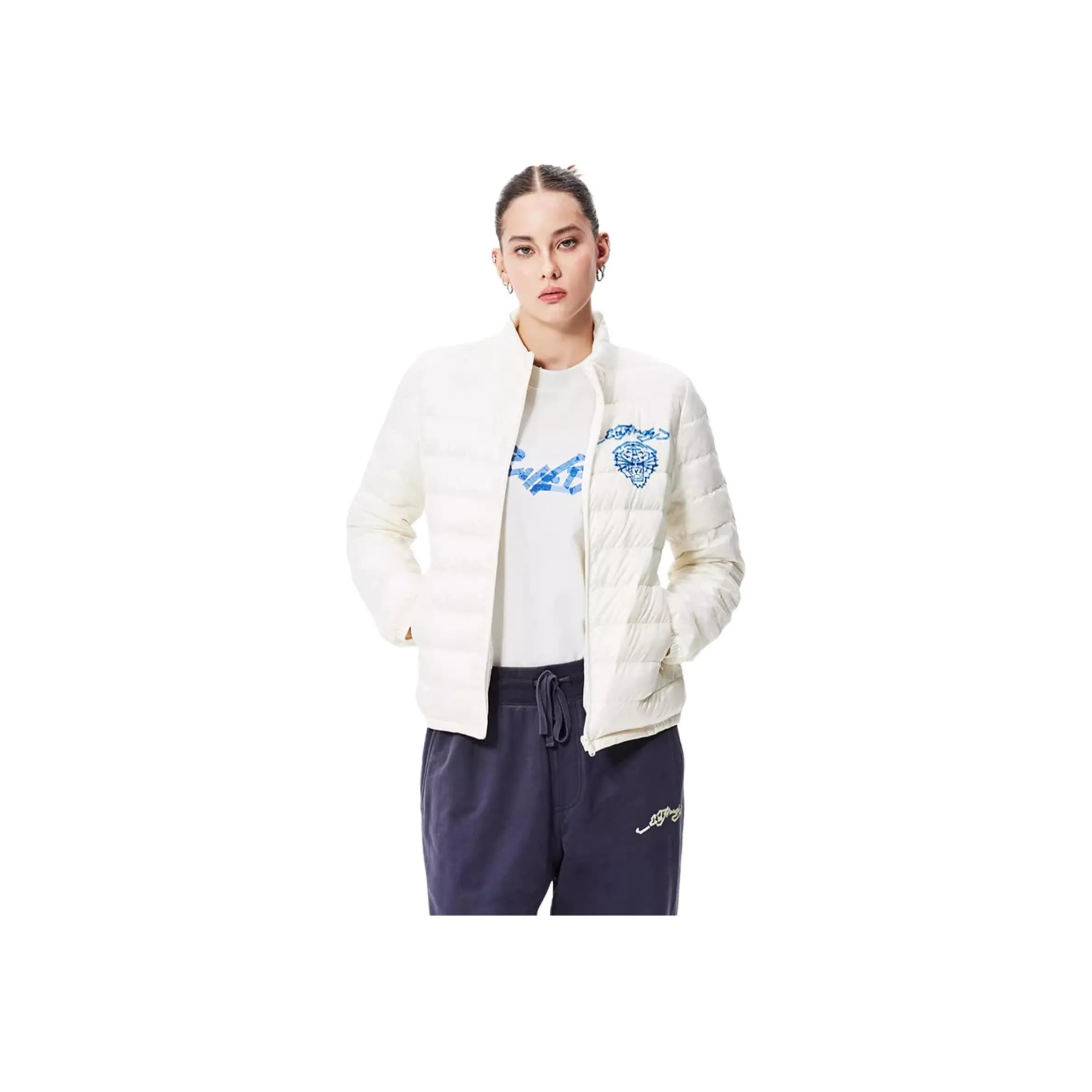Ed Hardy Down Jackets Women's Ivory White