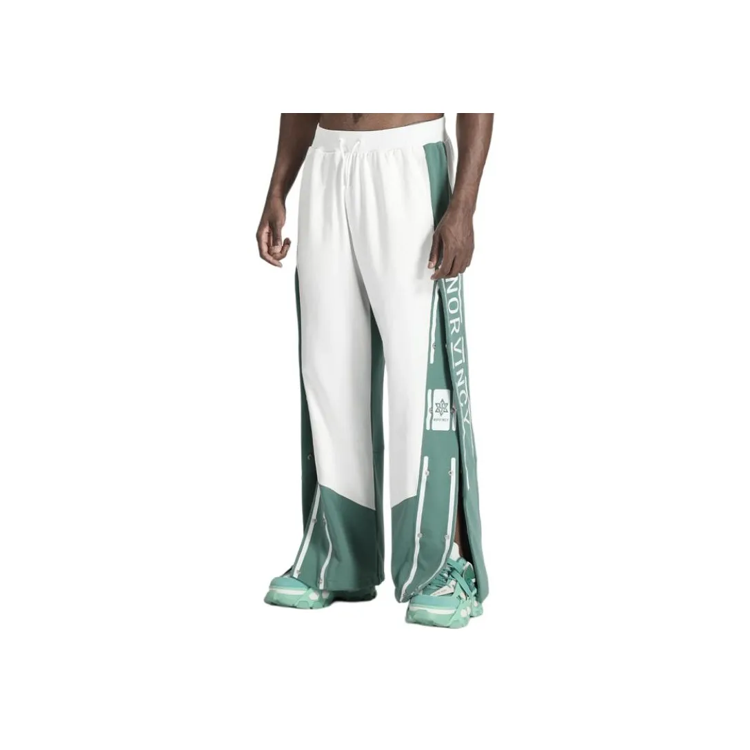 NORVINCY Western Trendy Side Opening Zipper Knitted Sweatpants Unisex