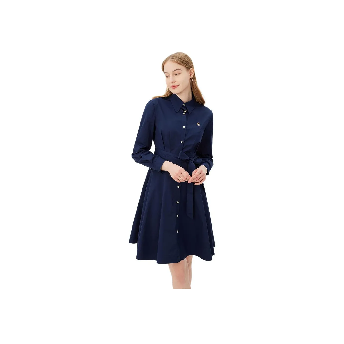 Hush Puppies Long Sleeved Dress Women's Dark Blue