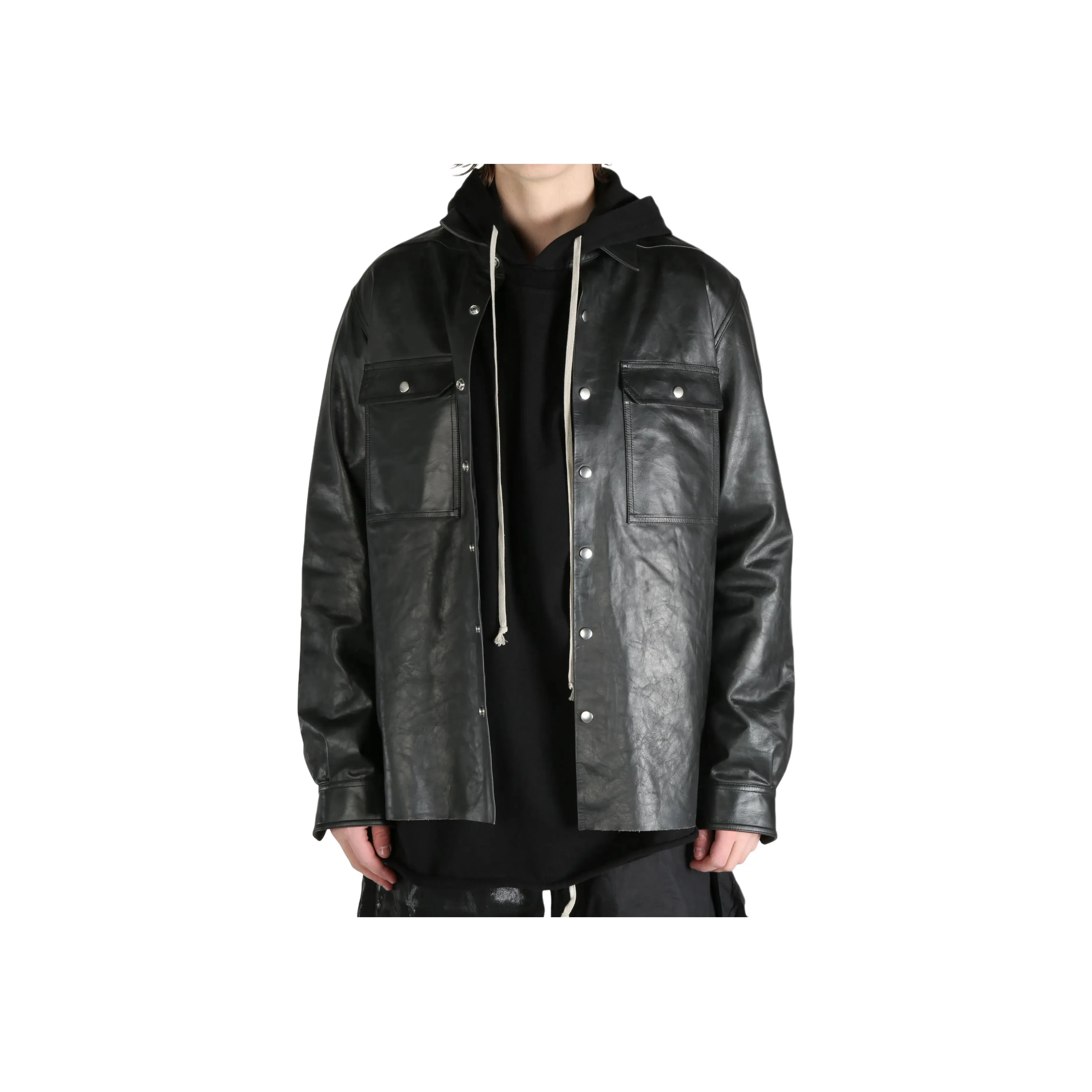 RICK OWENS Leather Outershirt