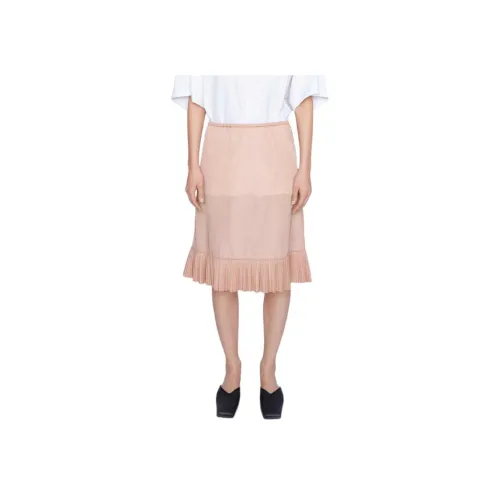 Carven Розовый Женские Повседневные Длинные Юбки