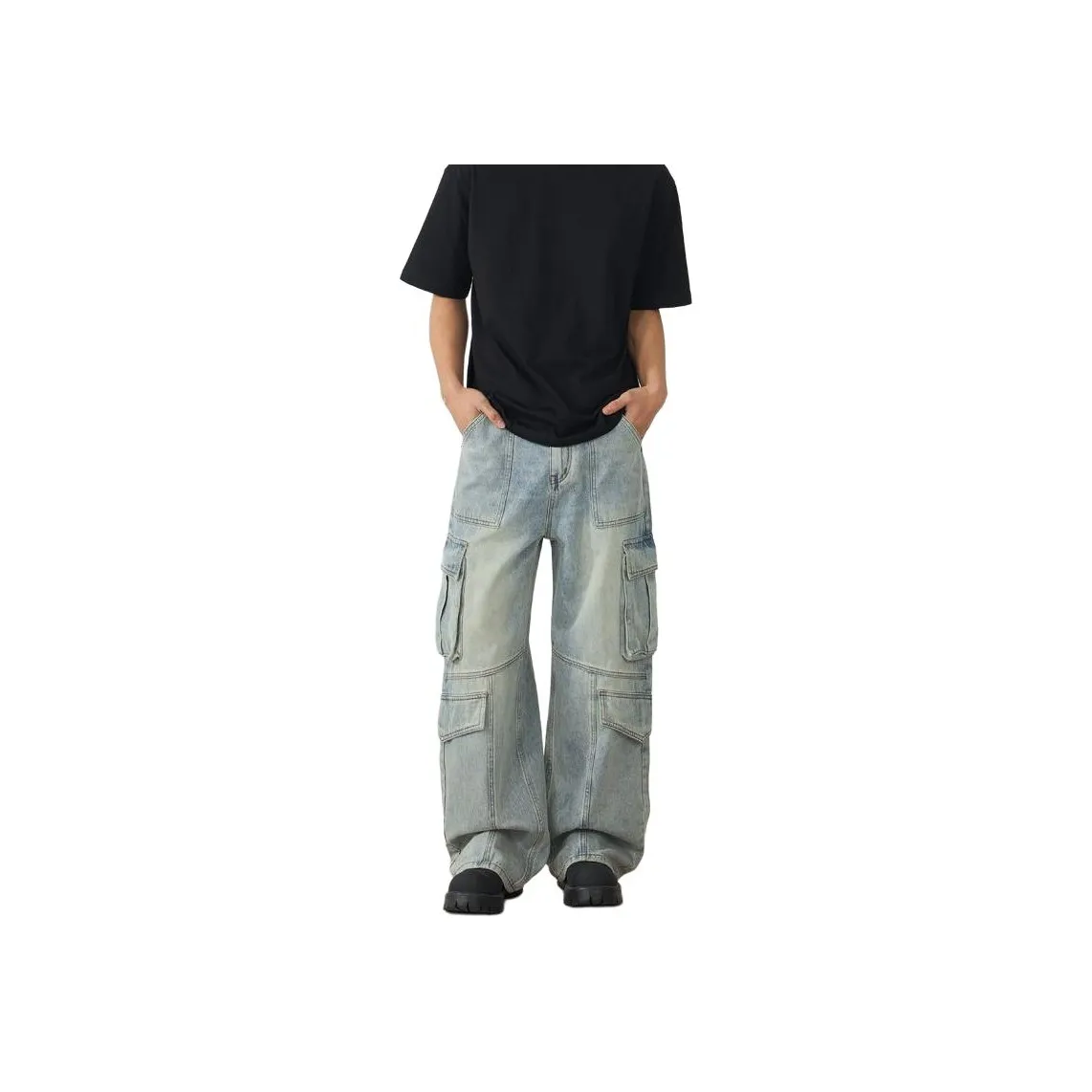 RENBEN Jeans Unisex Light Blue